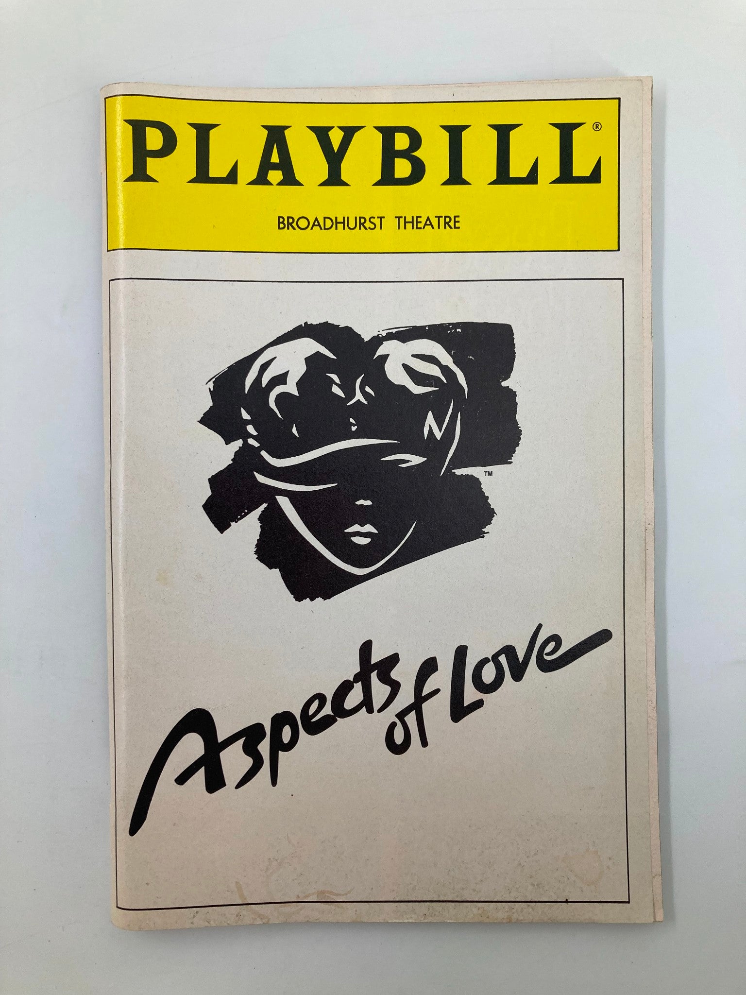 1990 Playbill Broadhurst Theatre Aspects of Love Ann Crumb, Michael Ball