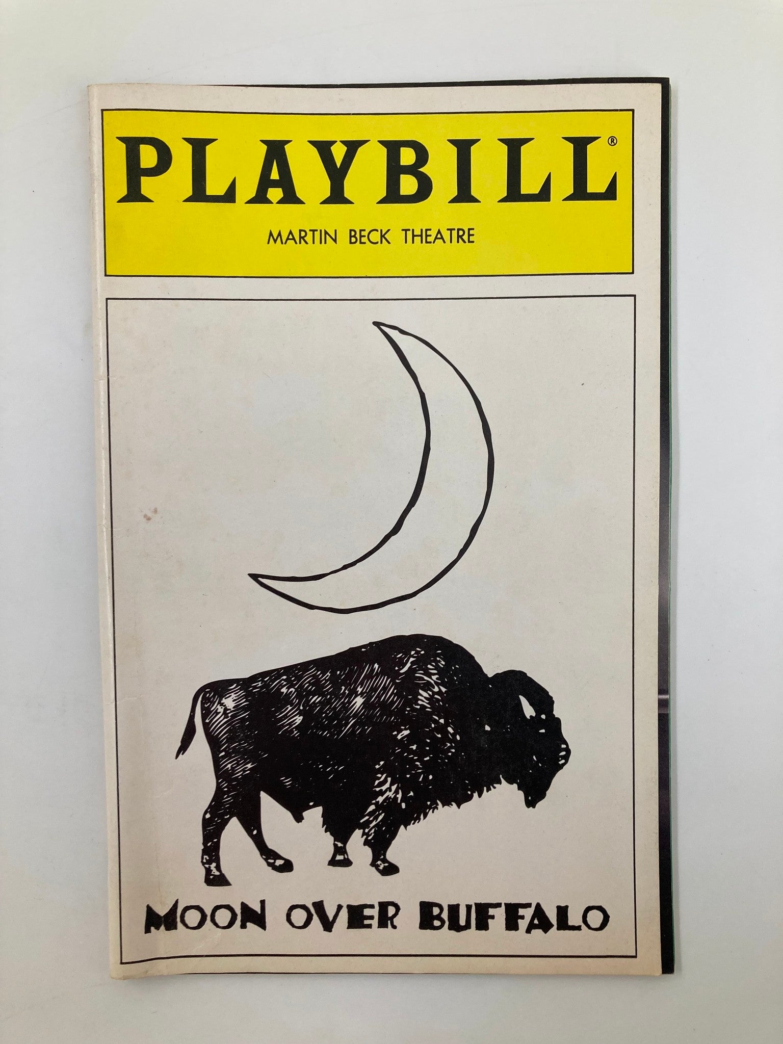 1995 Playbill Martin Beck Theatre Moon Over Buffalo Carol Burnett, Philip Bosco