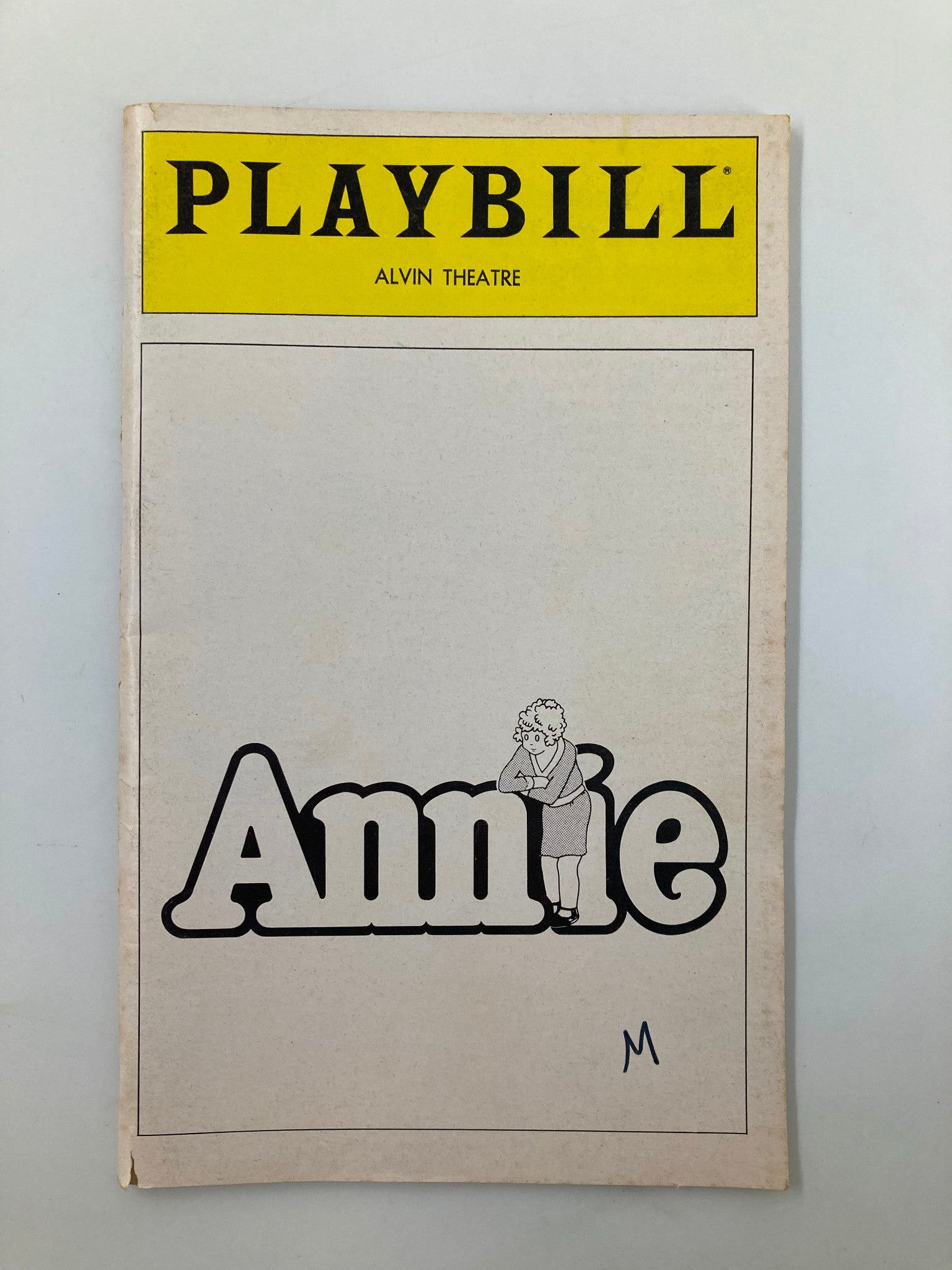 1981 Playbill Alvin Theatre Annie A New Musical Alice Ghostley, Michael Leeds