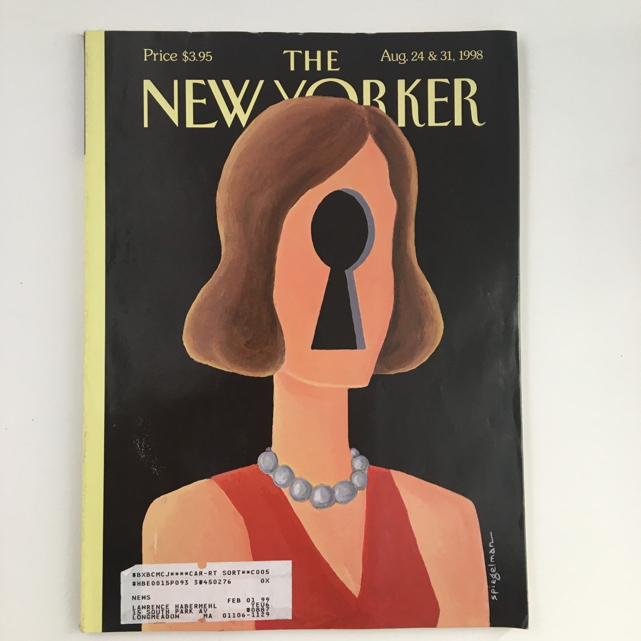 The New Yorker August 24 1998 Full Magazine Theme Cover Art by Art Spiegelman