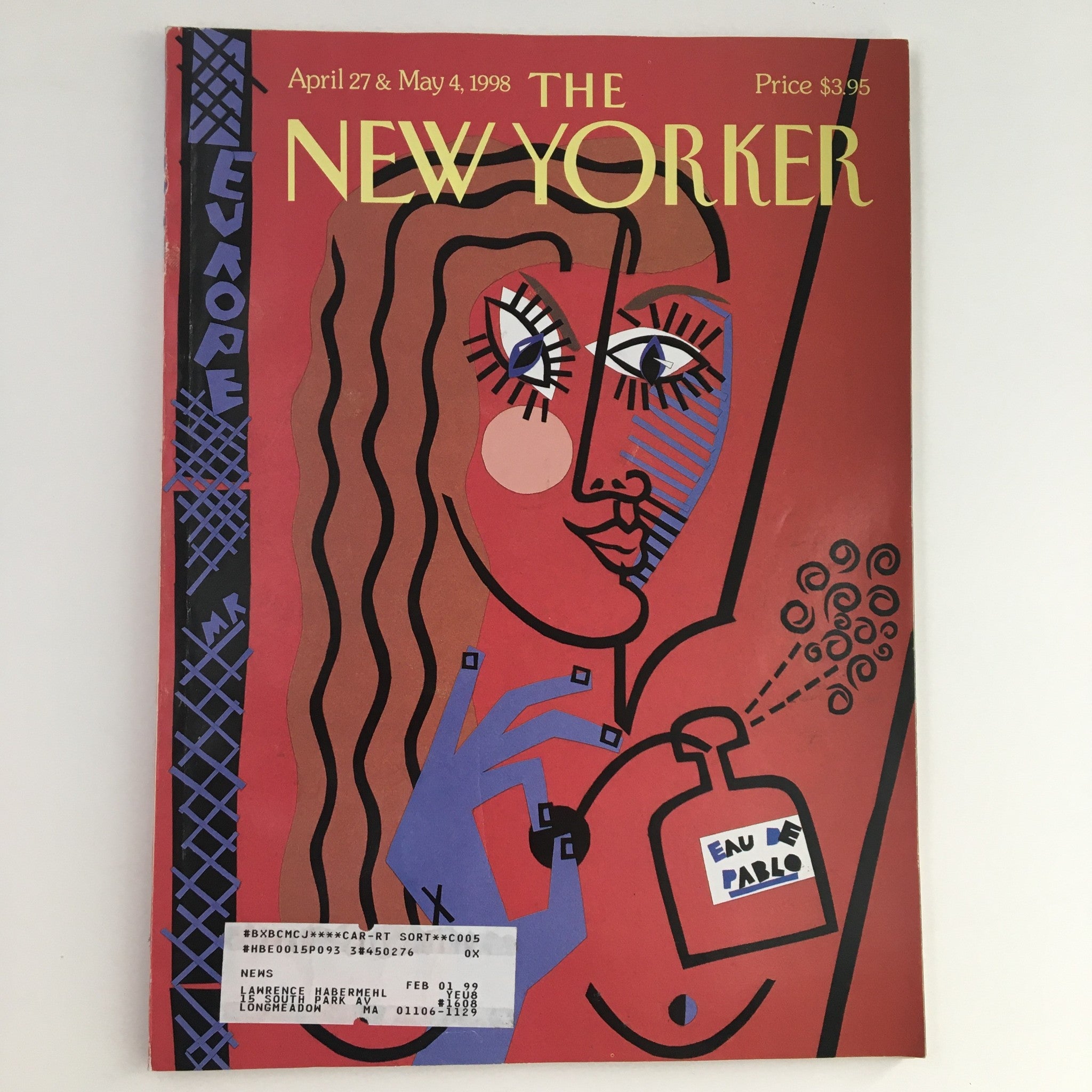 The New Yorker April 27 1998 Full Magazine Theme Cover Art by Michael Roberts