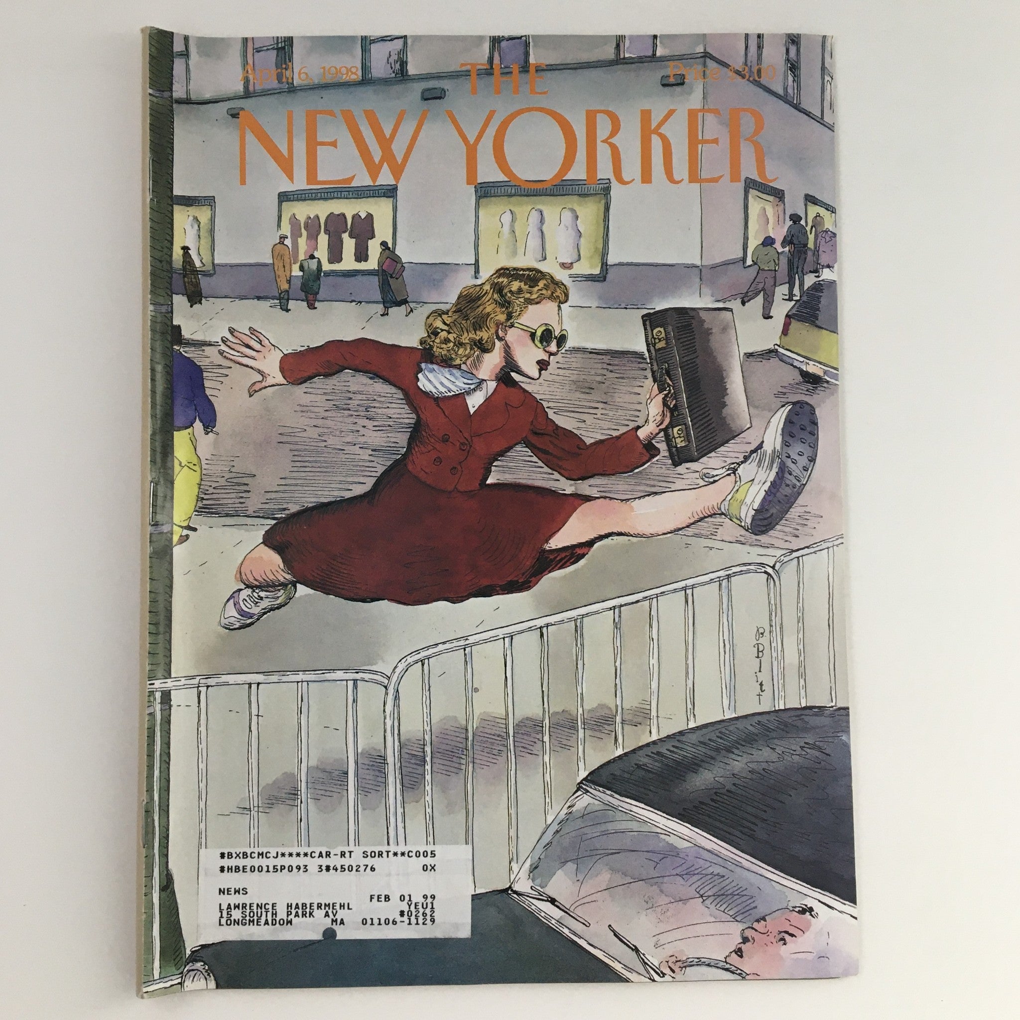 The New Yorker April 6 1998 Full Magazine Theme Cover Art by Barry Blitt