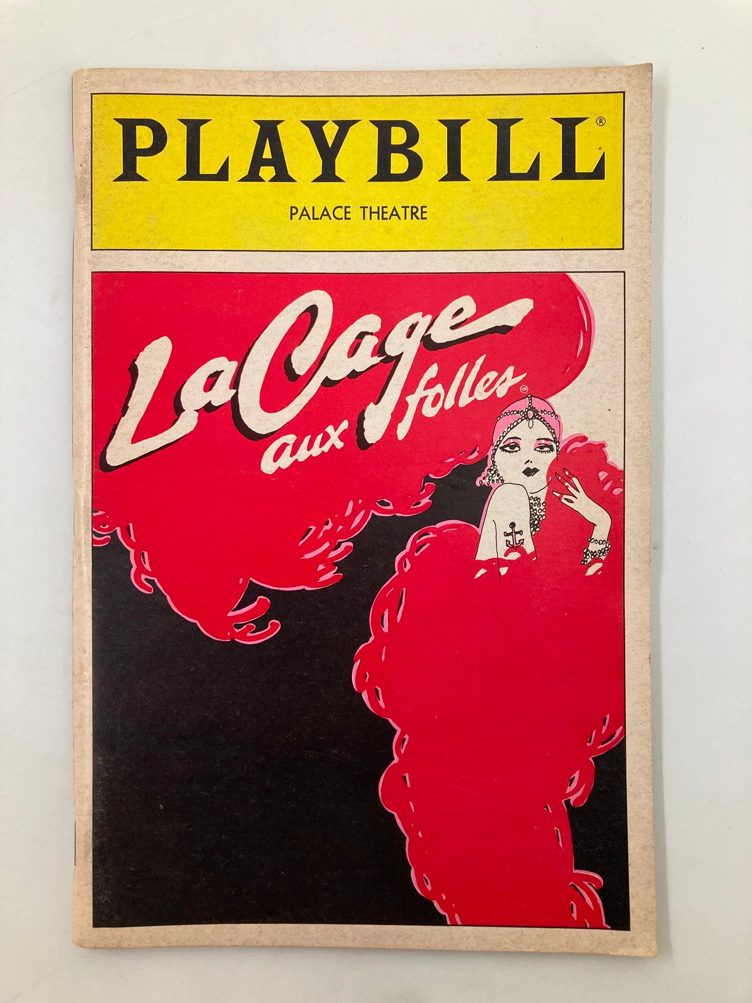 1984 Playbill The Palace Theatre La Cage Aux Folles George Hearn, Keith Michell