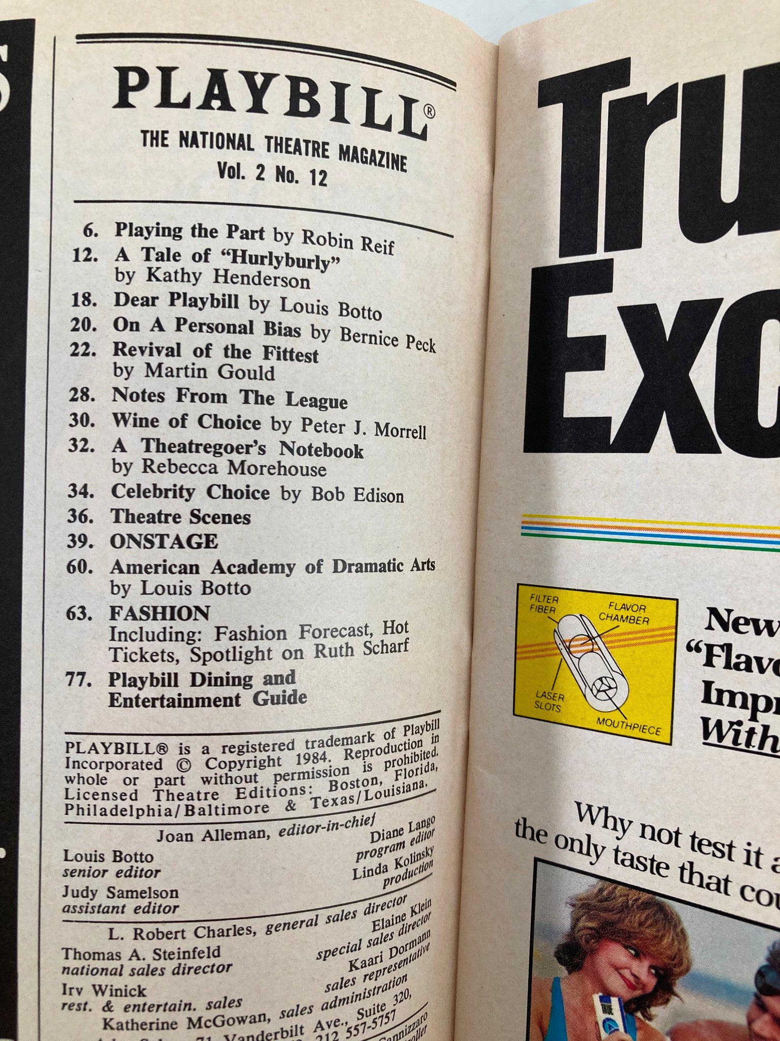 1984 Playbill The Palace Theatre La Cage Aux Folles George Hearn, Keith Michell