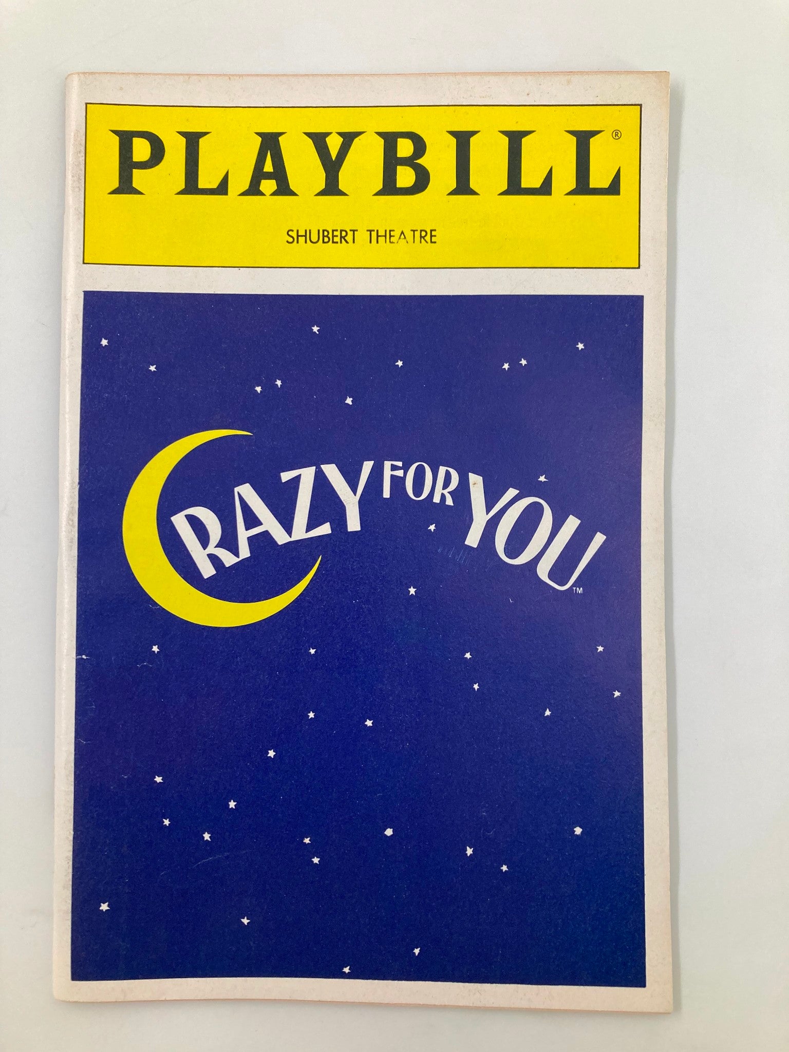 1992 Playbill Sam S. Shubert Theatre Crazy For You John Hillner, Michael Pawk VG