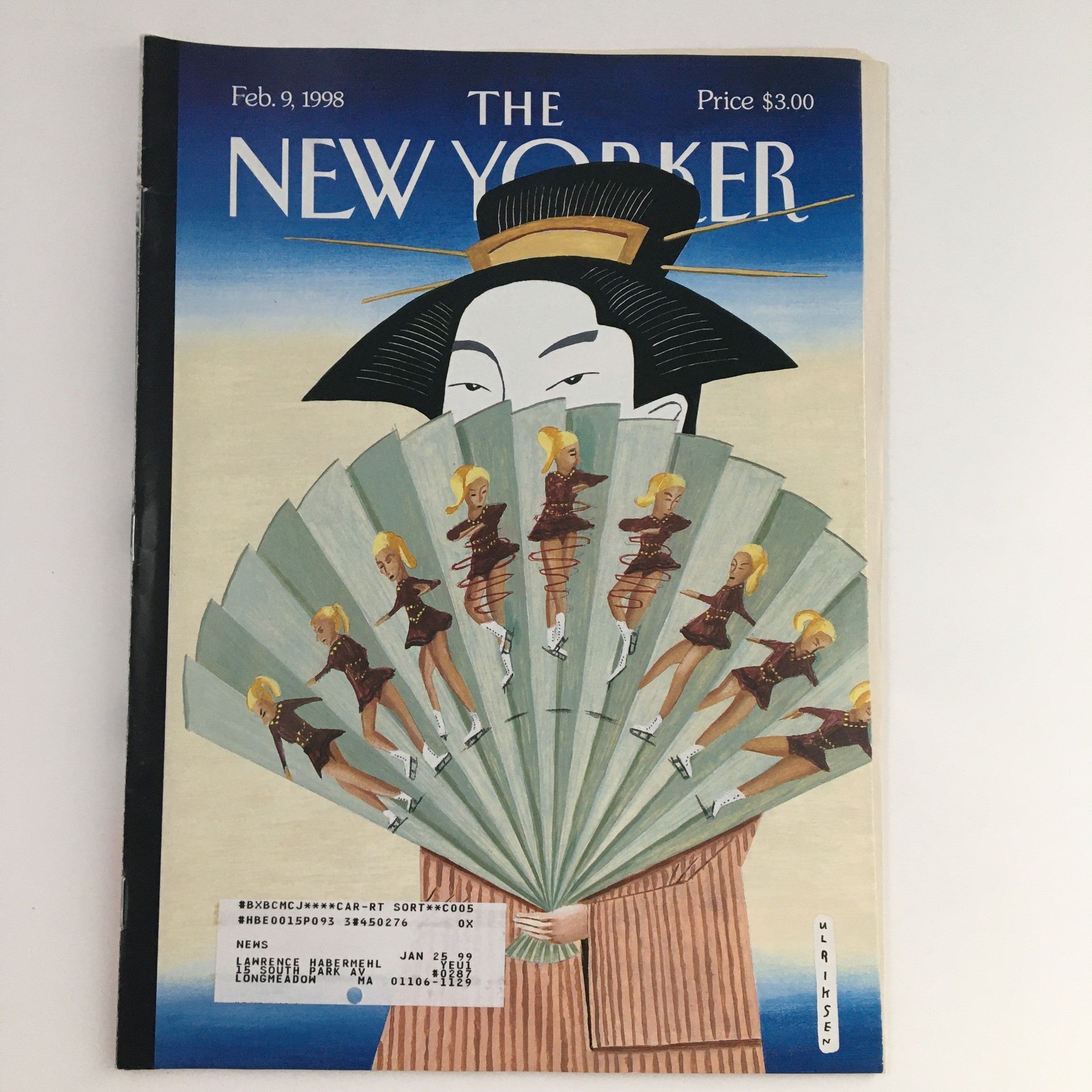 The New Yorker February 9 1998 Full Magazine Theme Cover Art by Mark Ulriksen