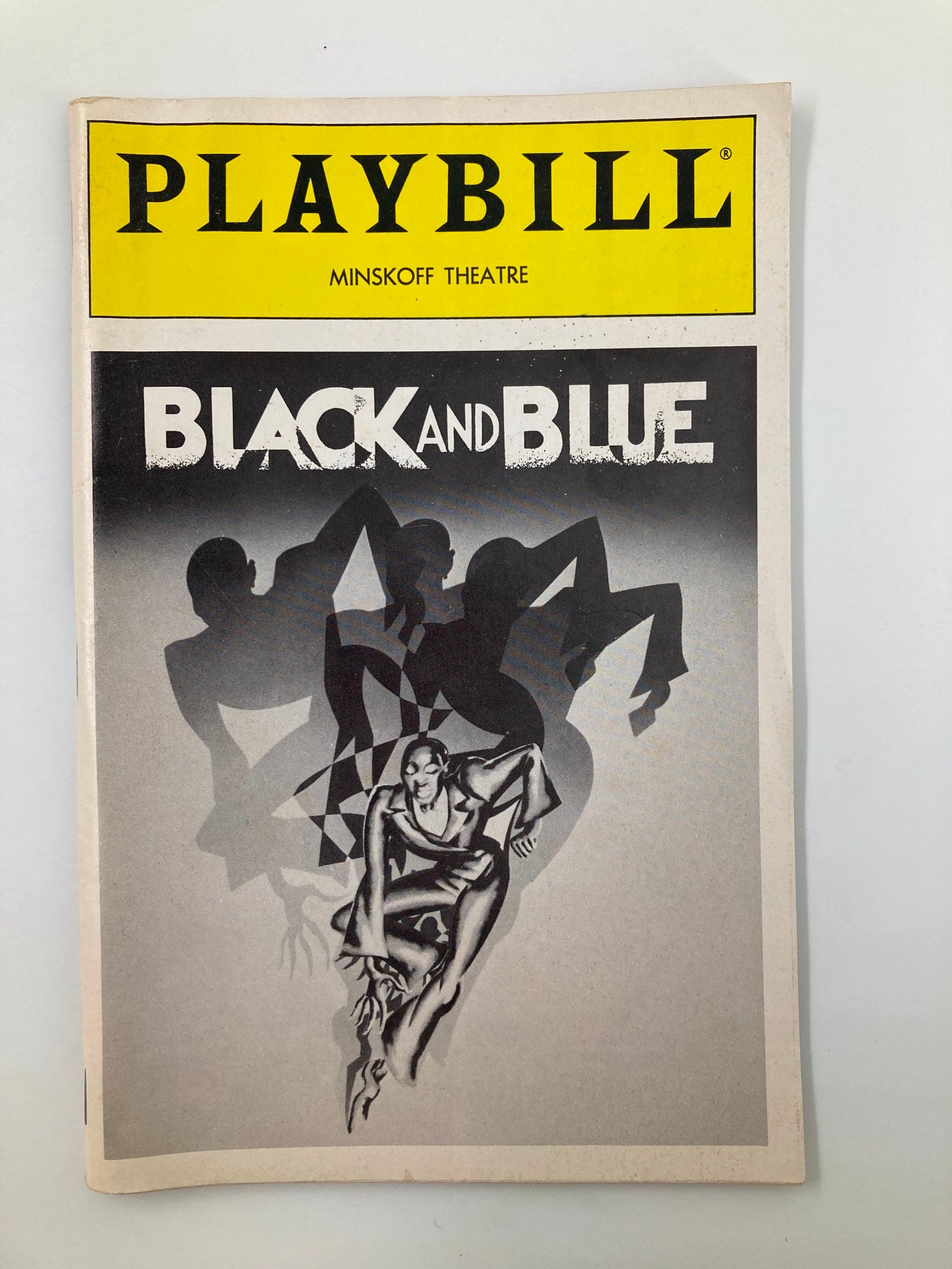 1989 Playbill Minskoff Theatre Black and Blue Linda Hopkins, Carrie Smith VG