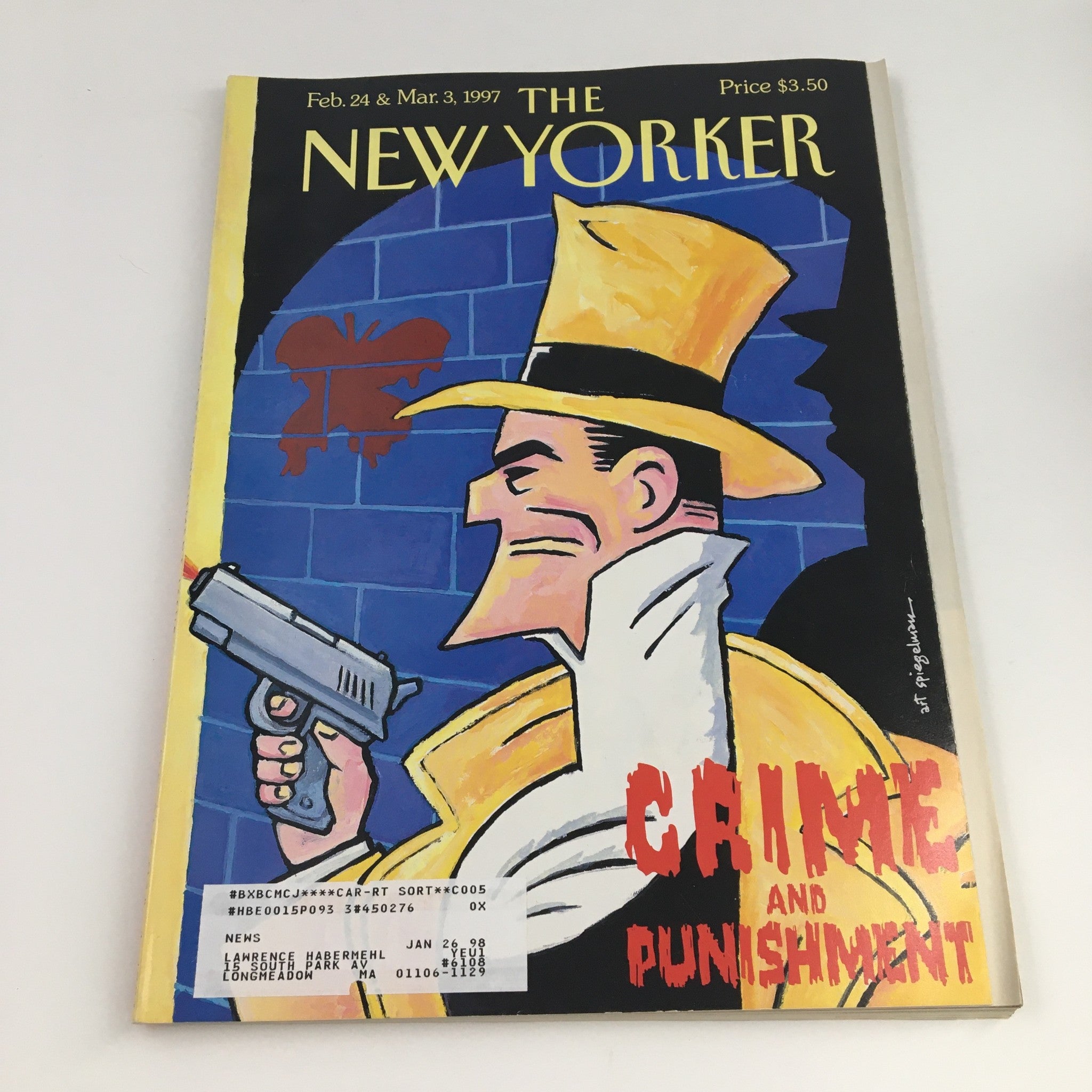 The New Yorker February 24 1997 Full Magazine Theme Cover by Art Spiegelman VG