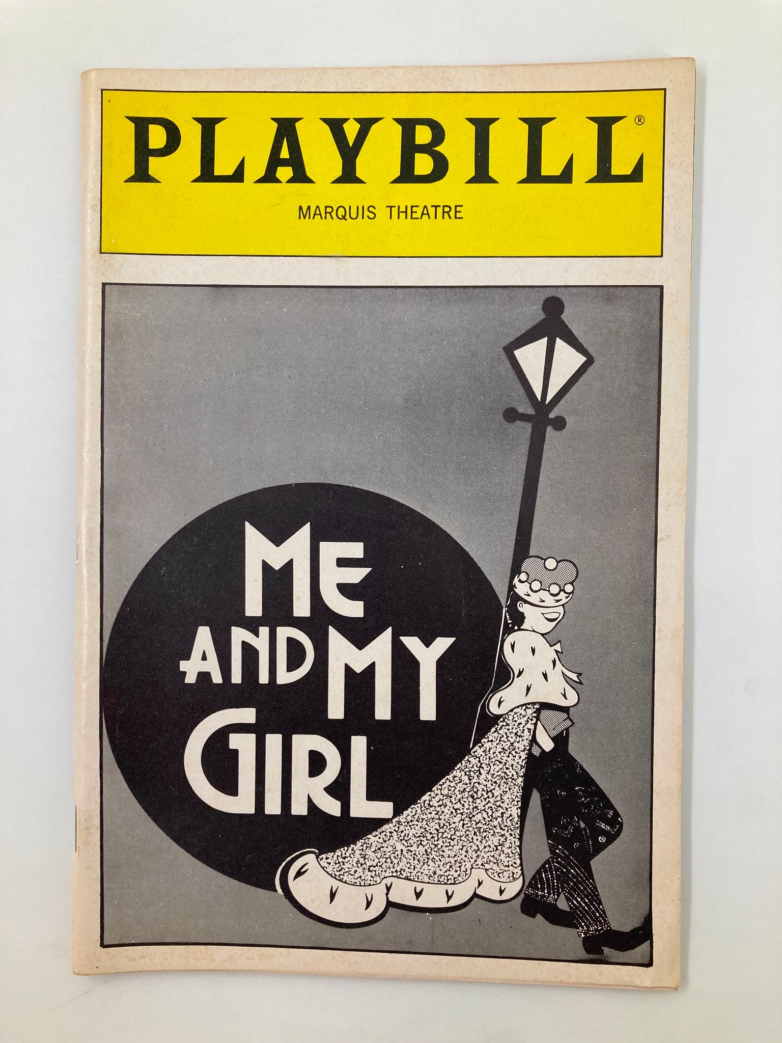 1987 Playbill Marquis Theatre George S. Irving, Jim Dale in Me and My Girl VG