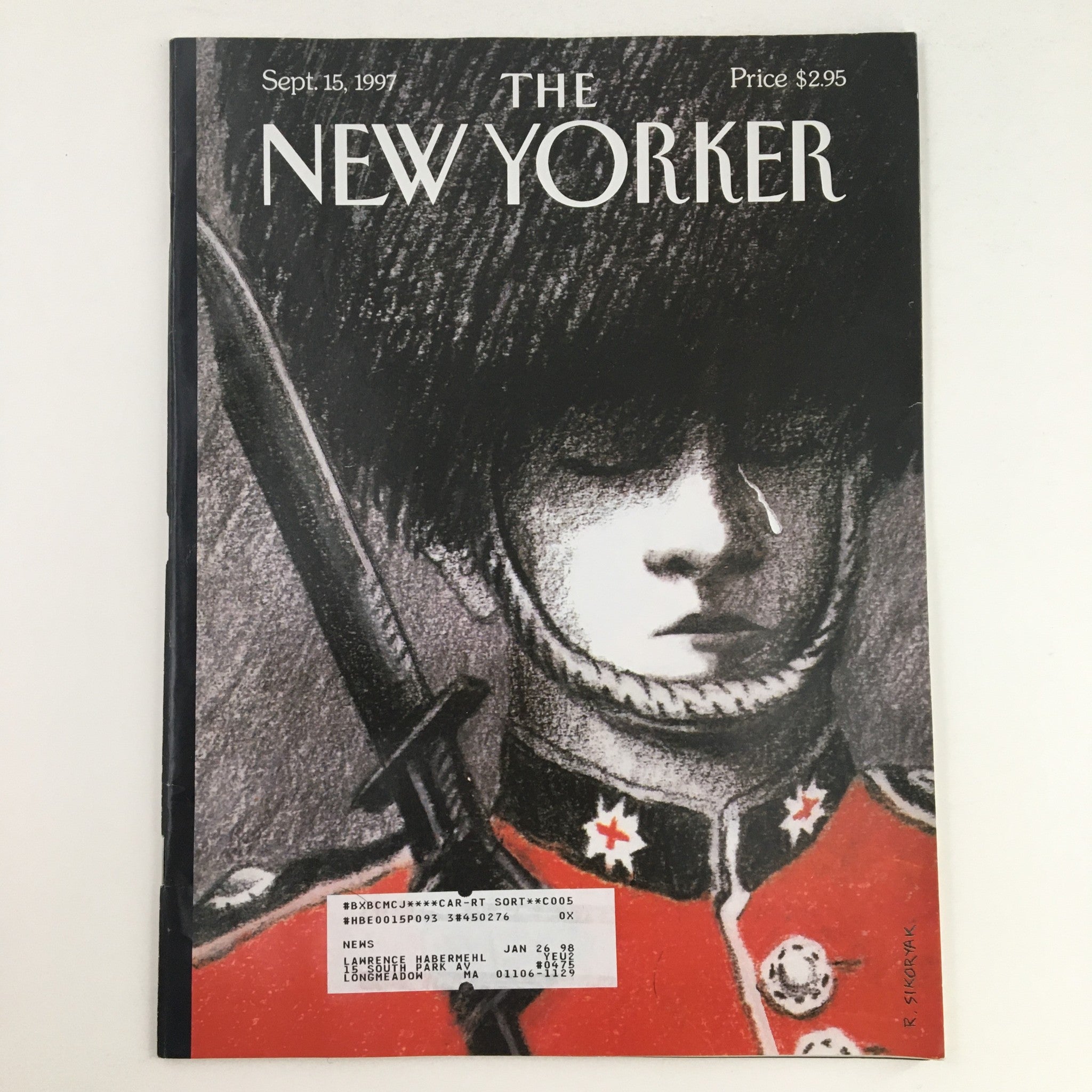 The New Yorker September 15 1997 Full Mag Theme Cover art by Robert Sikoryak VG