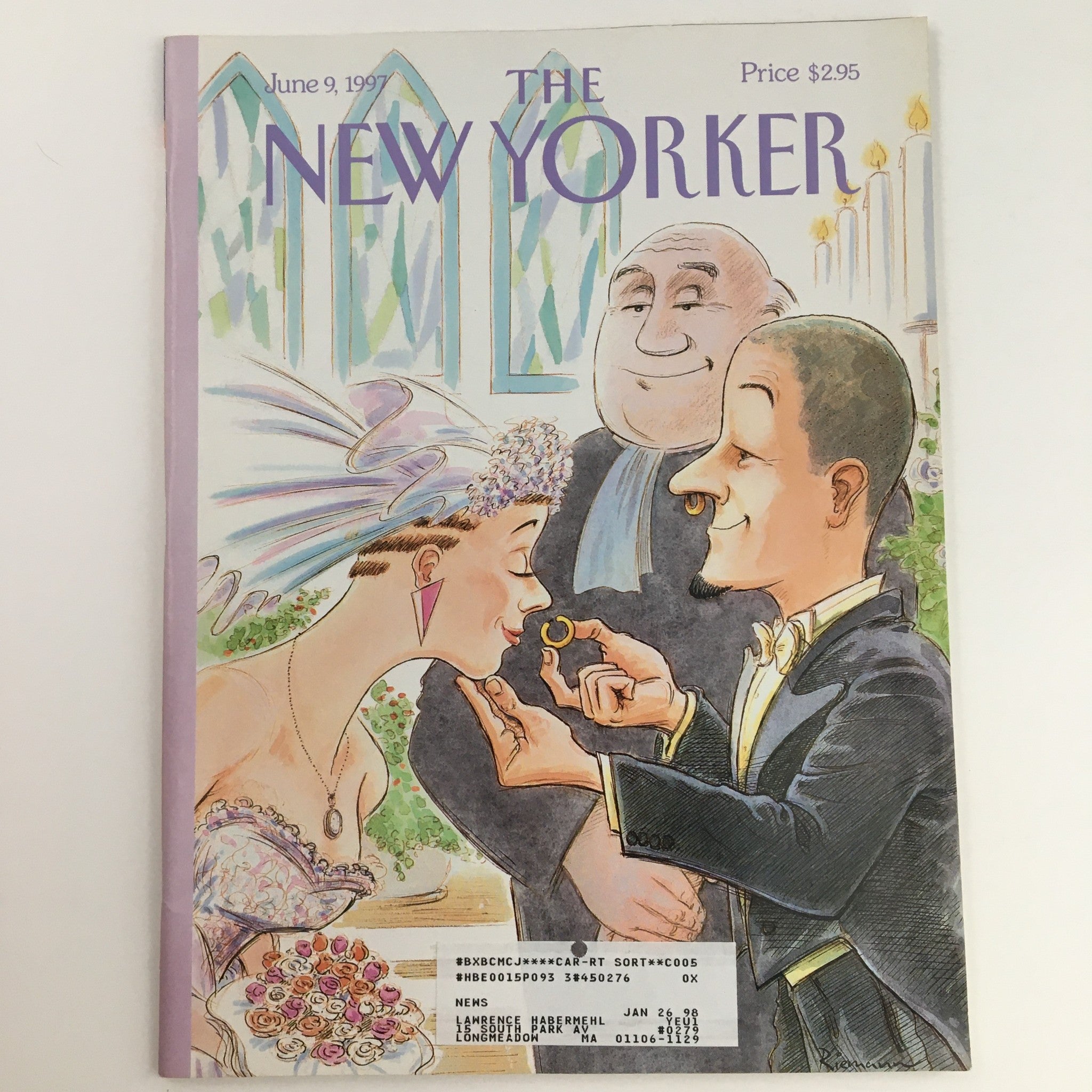 The New Yorker June 9 1997 Full Magazine Theme Cover art by George Riemann VG