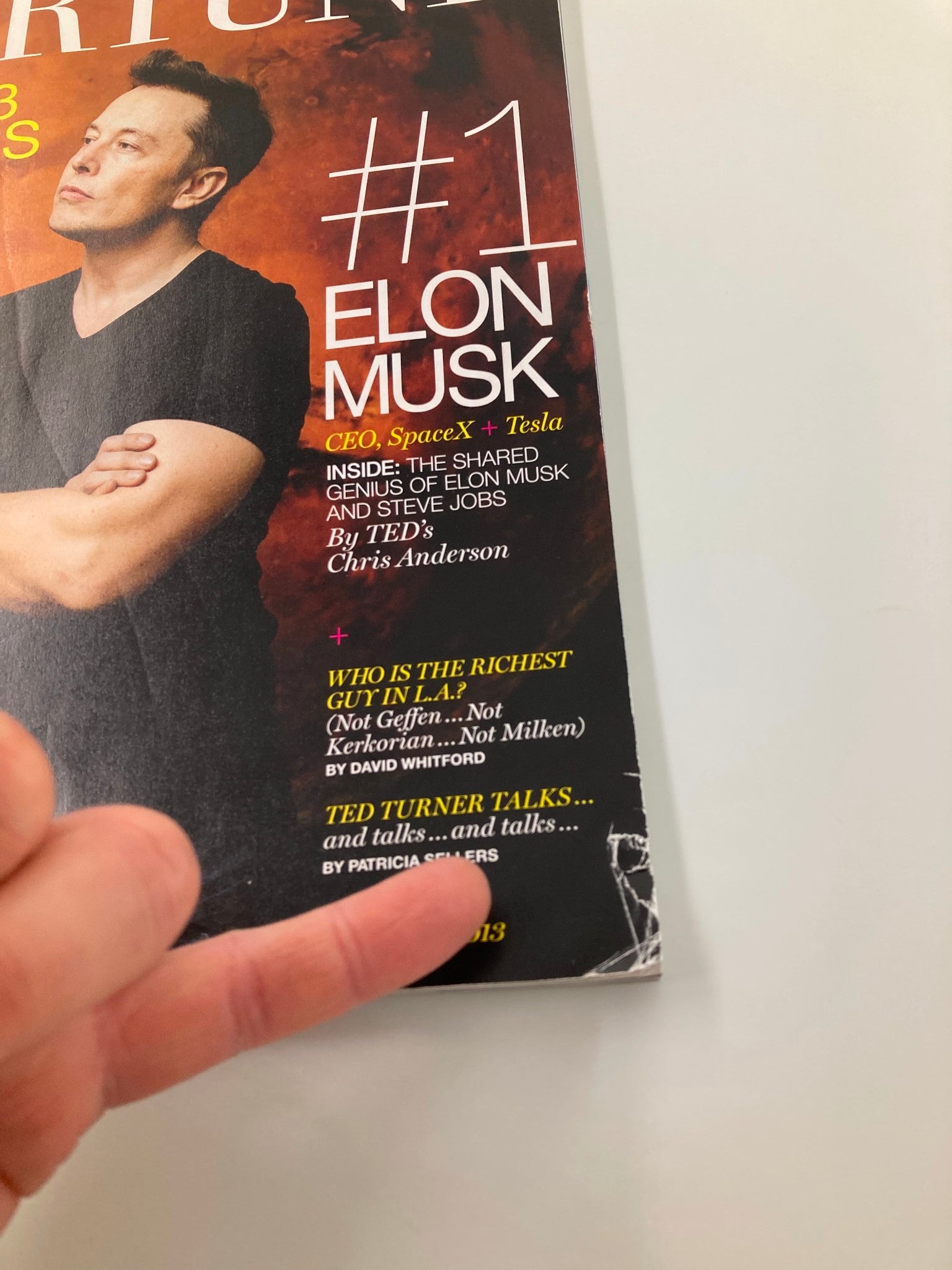 Fortune Magazine December 9 2013 #1 Elon Musk CEO, Space-X + Tesla