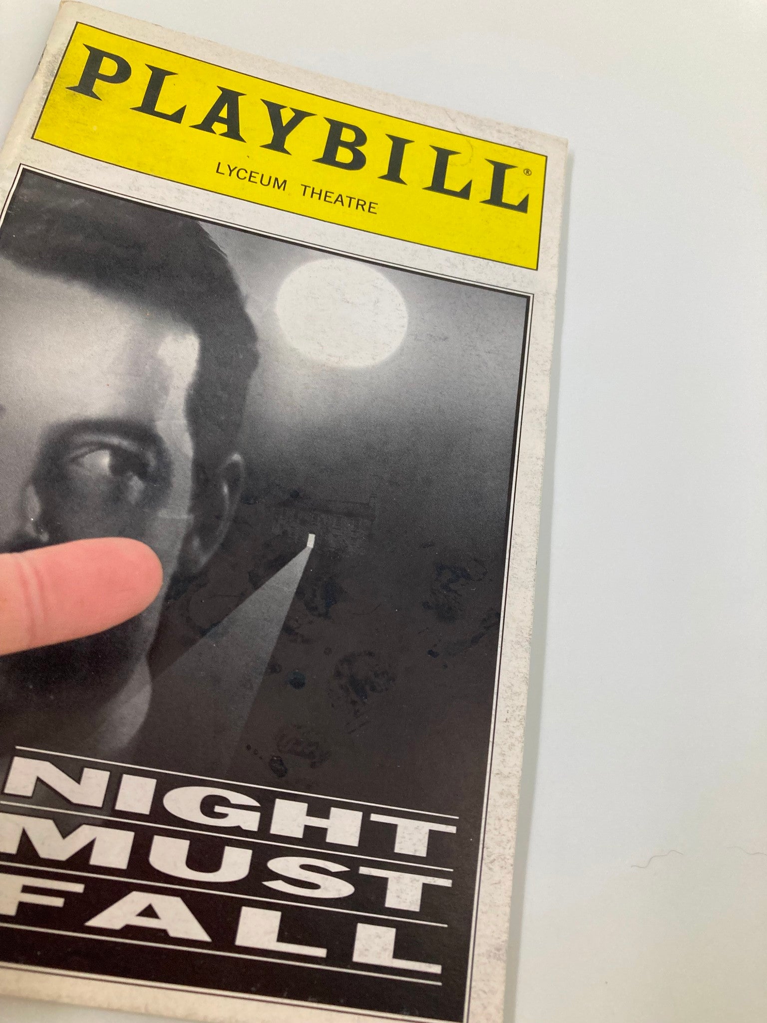 1999 Playbill Lyceum Theatre Night Must Fall Judy Parfitt, J. Smith-Cameron