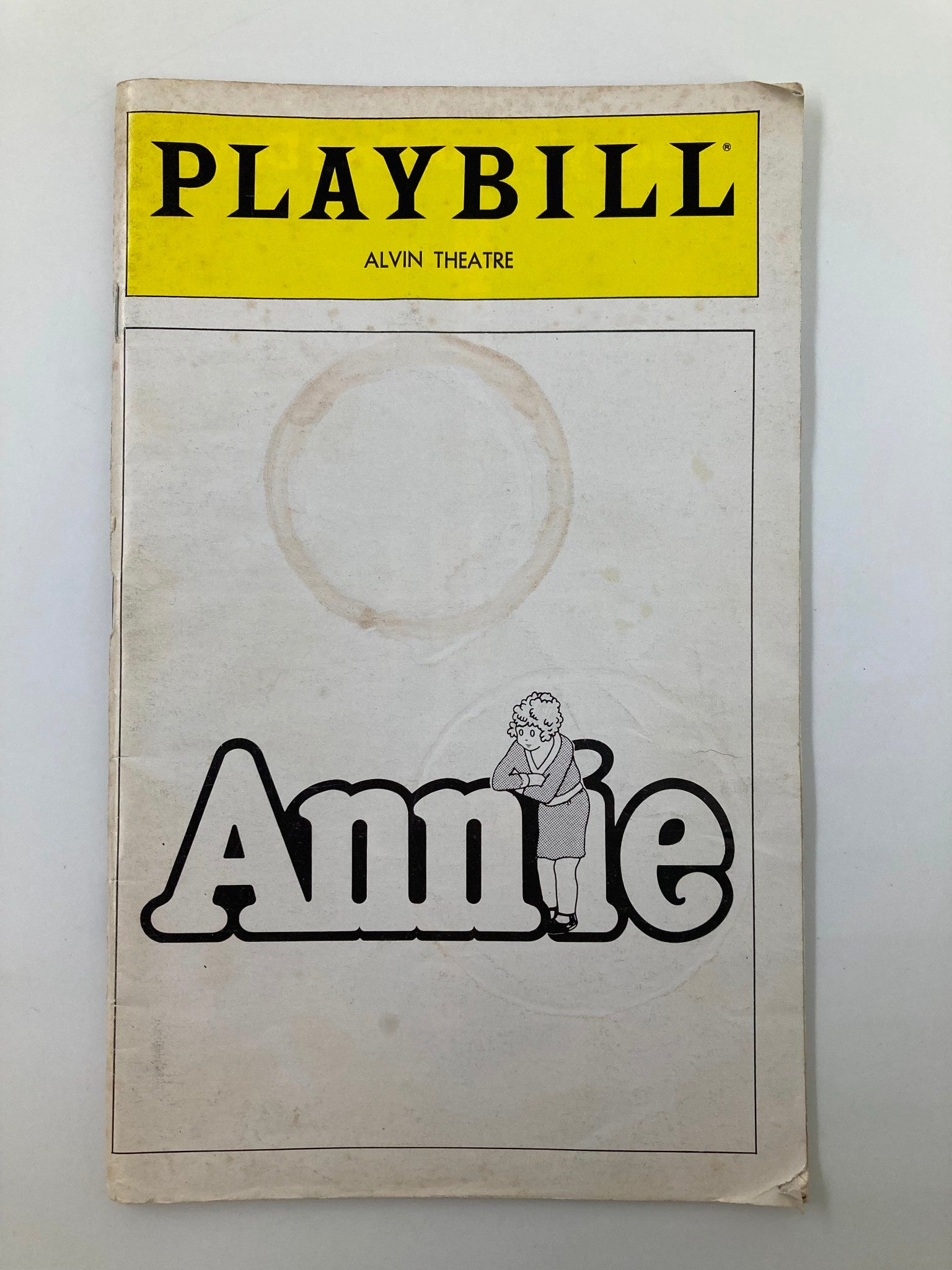 1980 Playbill Alvin Theatre Annie A New Musical Sarah Jessica Parker John Schuck