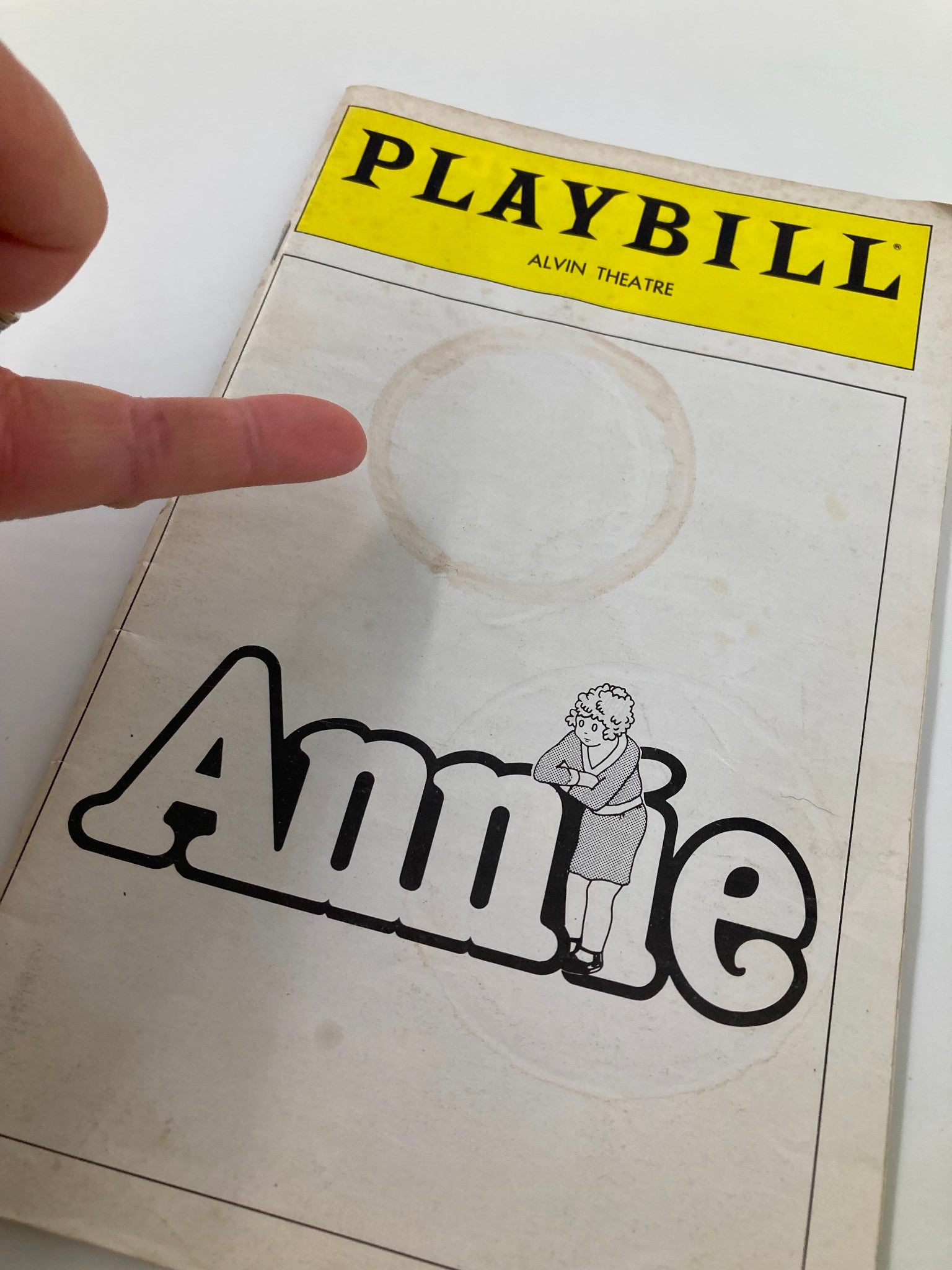 1980 Playbill Alvin Theatre Annie A New Musical Sarah Jessica Parker John Schuck