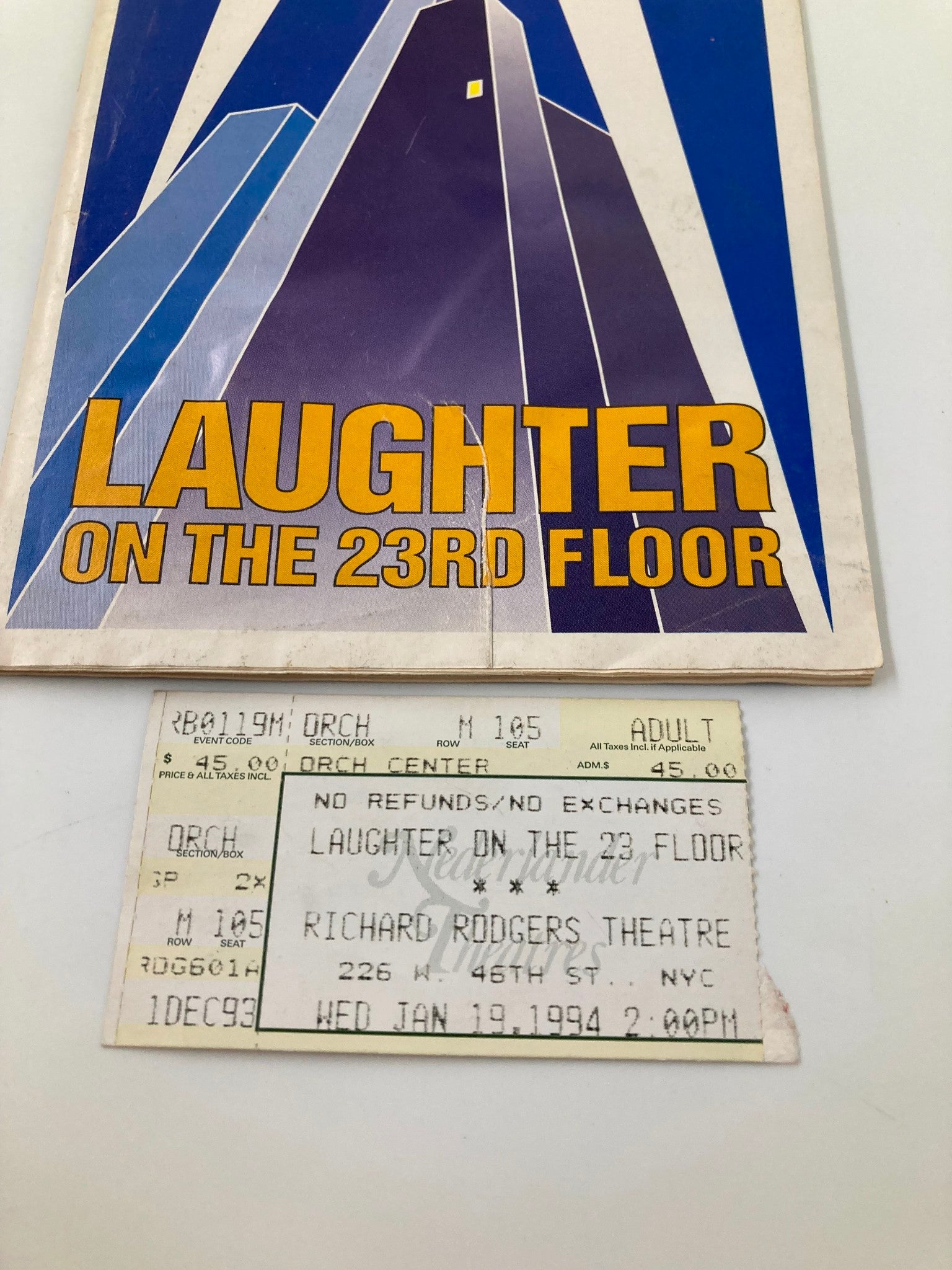 1994 Playbill Richard Rodgers Theatre Laughter On The 23rd Floor Lewis Stadlen