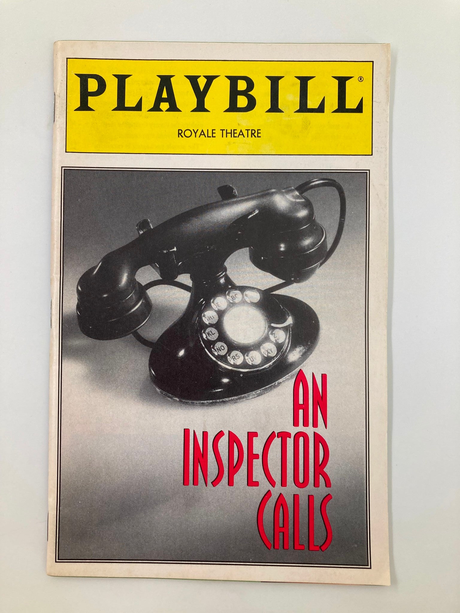 1994 Playbill Royale Theatre An Inspector Calls Jane Adams, Aden Gillett