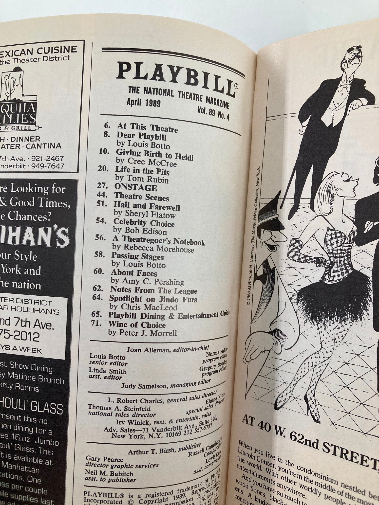 1989 Playbill Cort Theatre Sarafina! Baby Cele, Dumisani Dlamini, Congo Hadebe