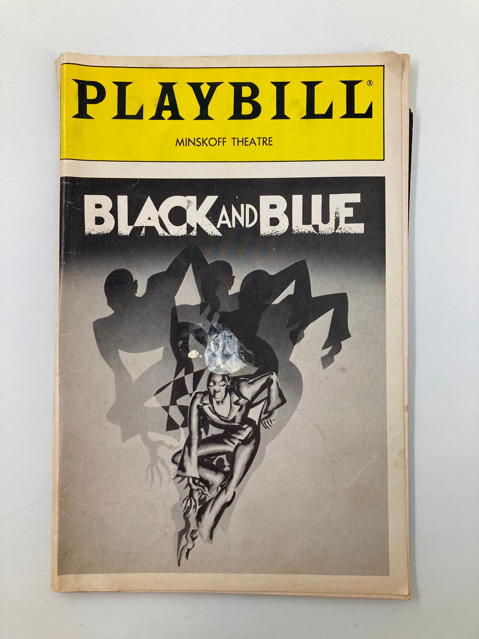 1989 Playbill Minskoff Theatre Black and Blue Ruth Brown, Linda Hopkins