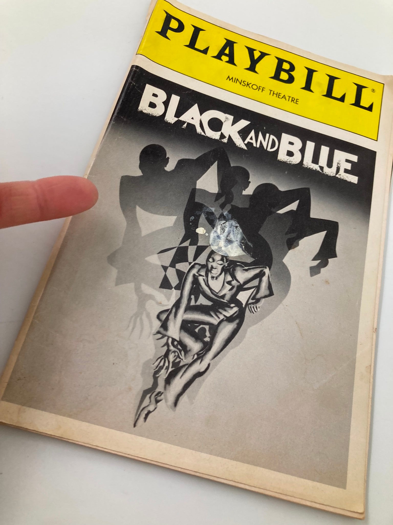 1989 Playbill Minskoff Theatre Black and Blue Ruth Brown, Linda Hopkins