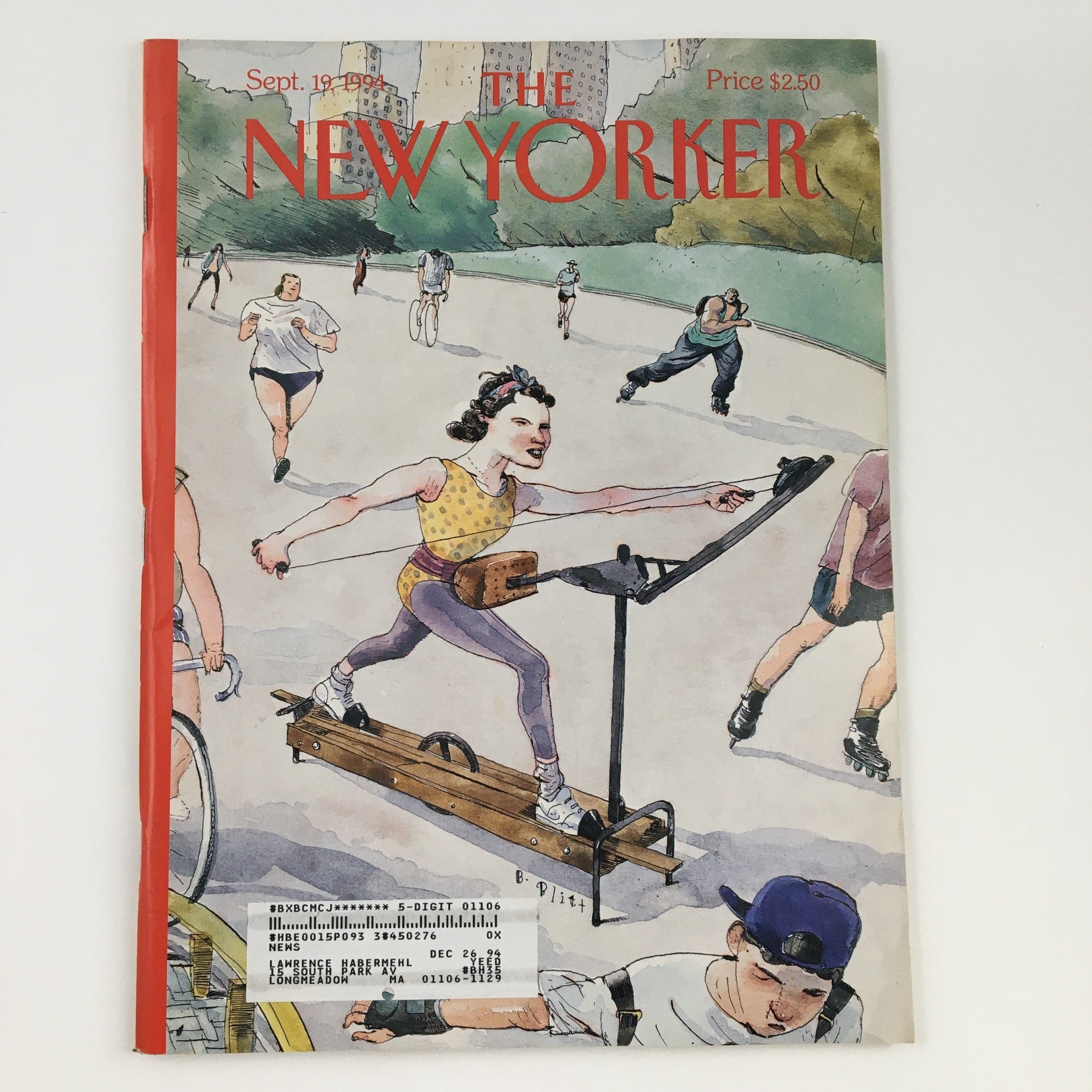 The New Yorker September 19 1994 Full Magazine Theme Cover by Barry Blitt