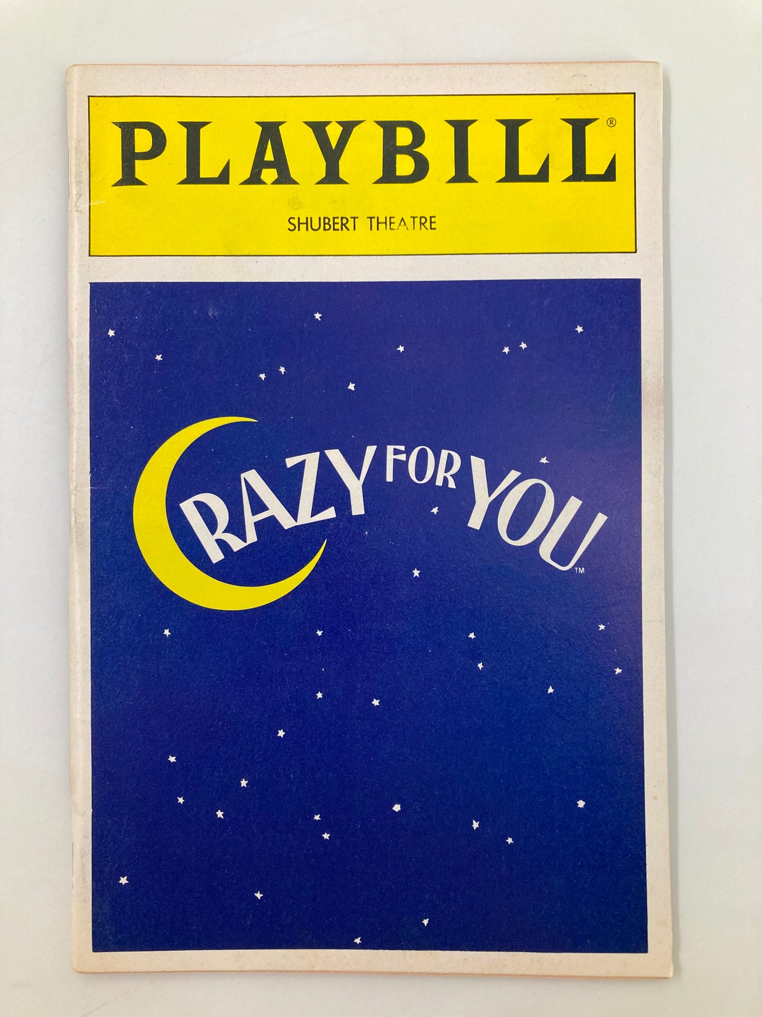 1992 Playbill Sam S. Shubert Theatre Crazy for You Harry Groener, Jodi Benson