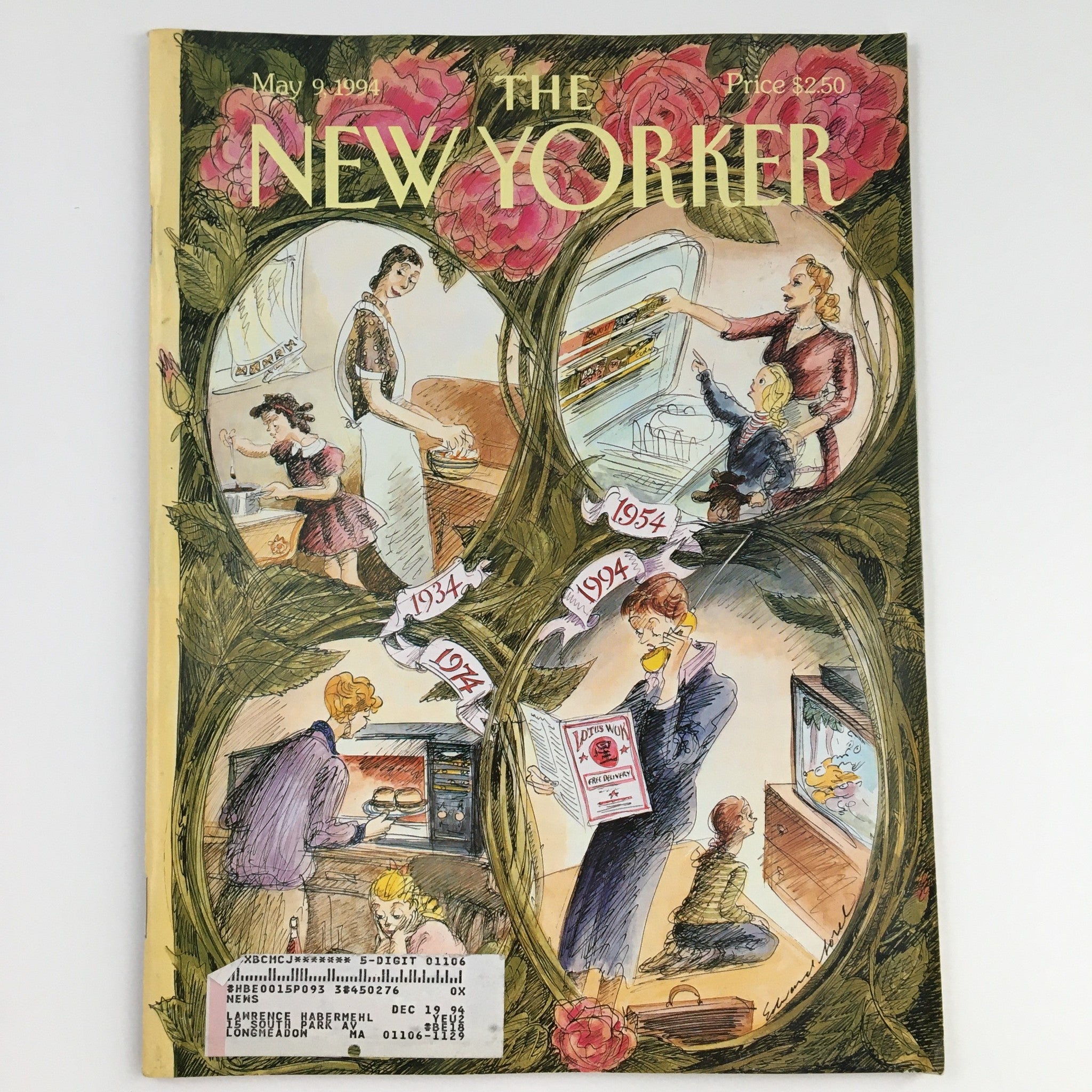 The New Yorker May 9 1994 Full Magazine Theme Cover by Edward Sorel