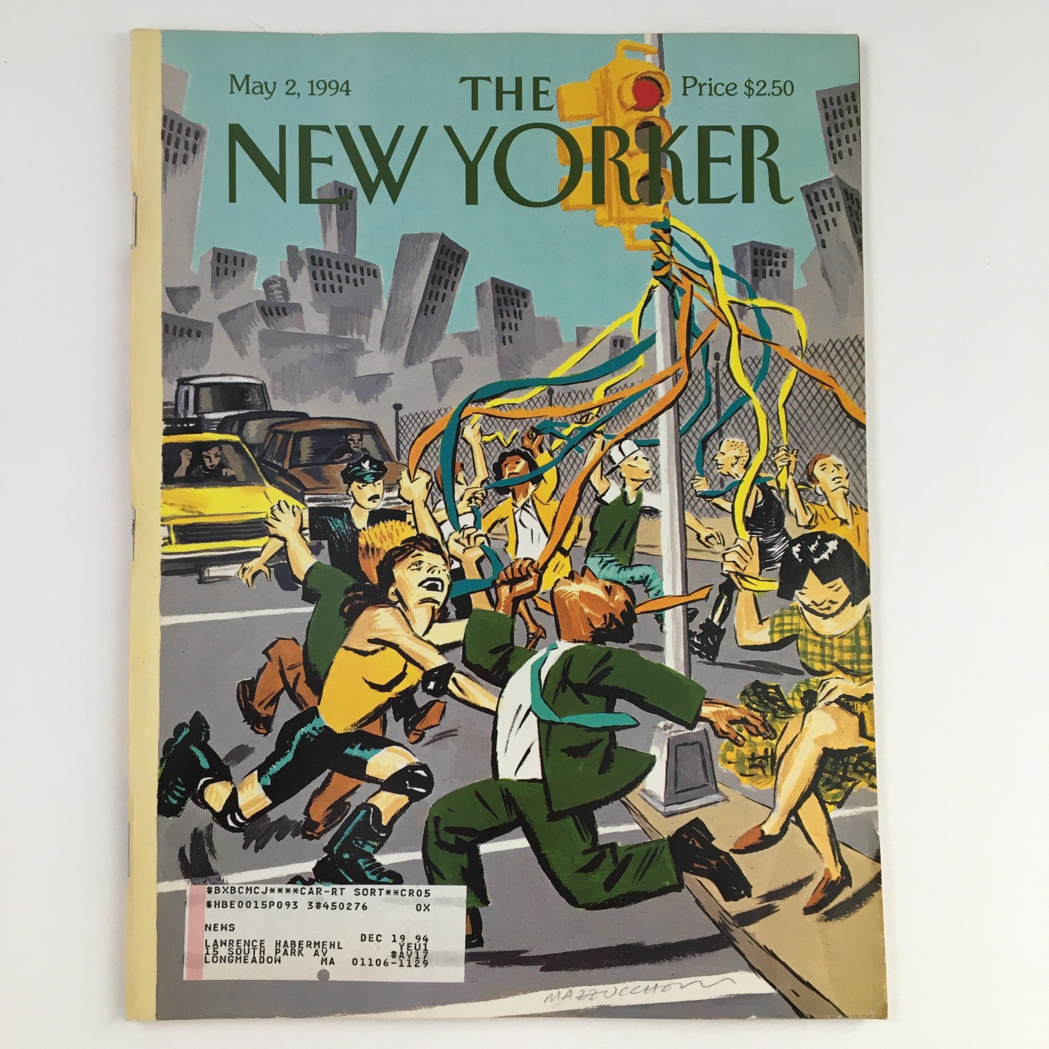 The New Yorker May 2 1994 Full Magazine Theme Cover by David Mazzucchelli