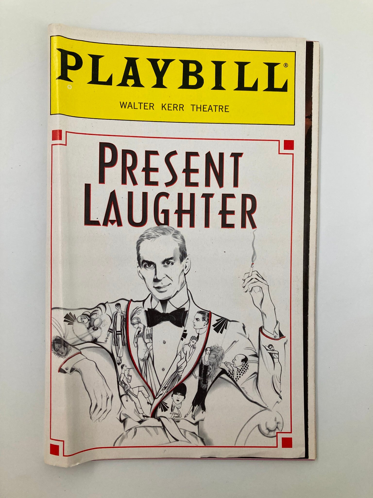 1996 Playbill Walter Kerr Theatre Present Laughter Frank Langella, David Cale