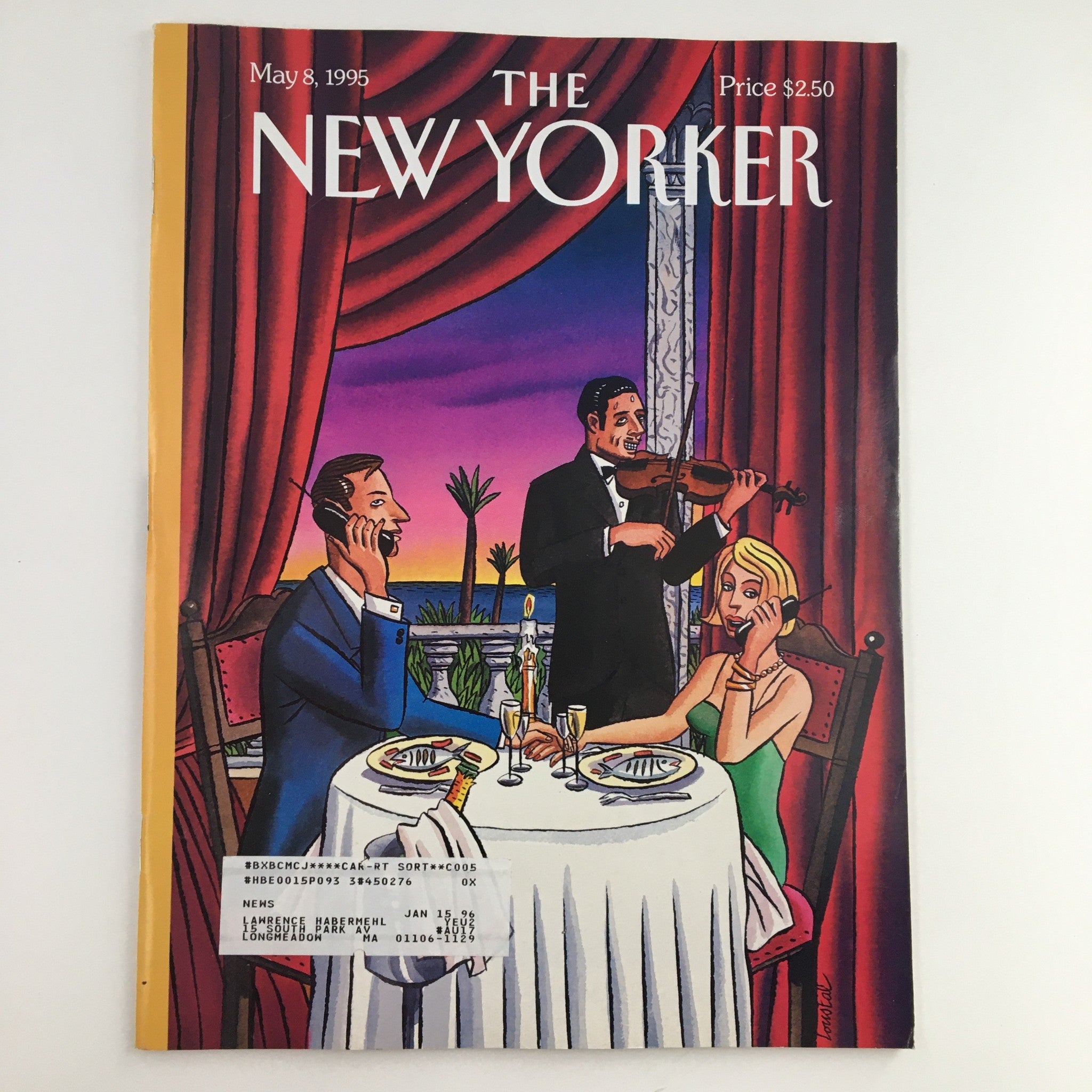 The New Yorker May 8 1995 Full Magazine Theme Cover by Jacques de Loustal