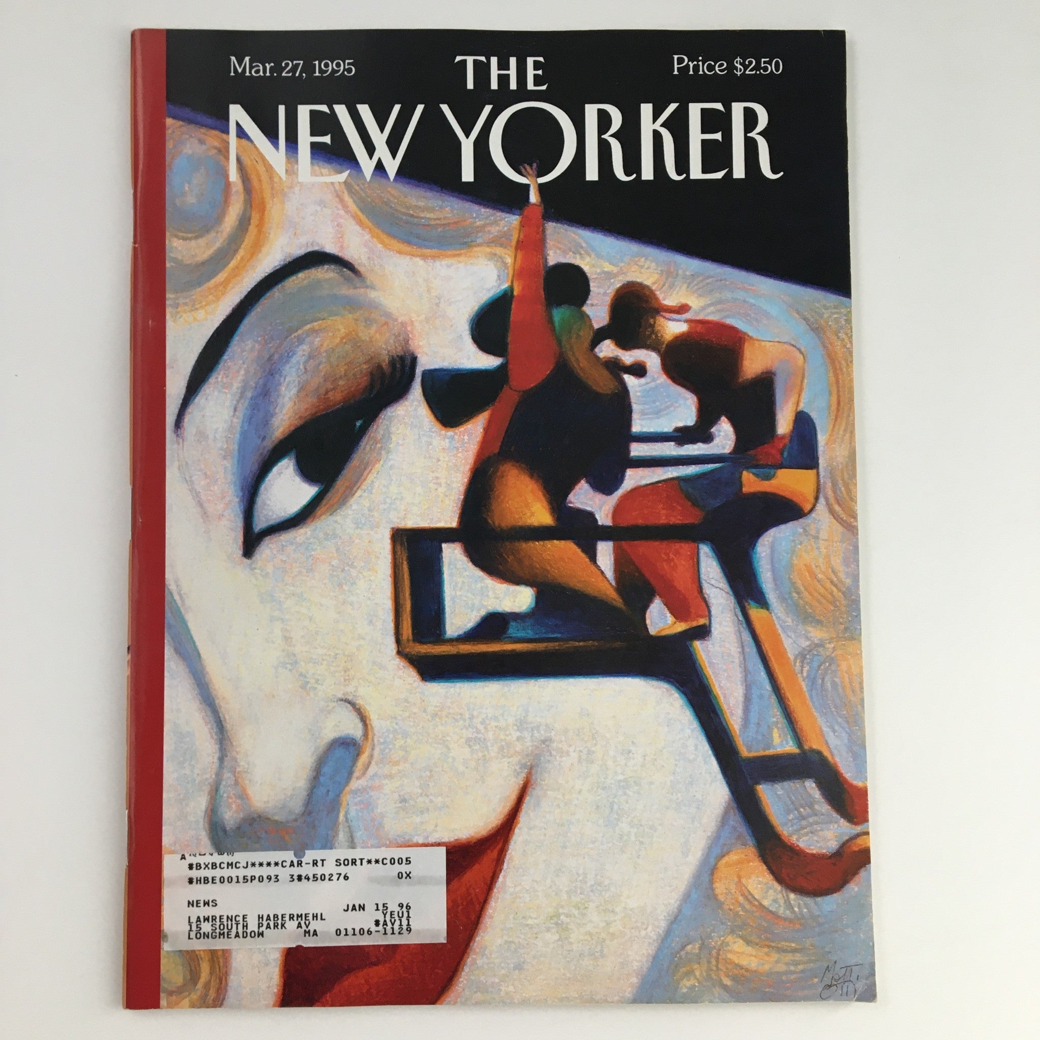 The New Yorker March 27 1995 Full Magazine Theme Cover by Lorenzo Mattotti