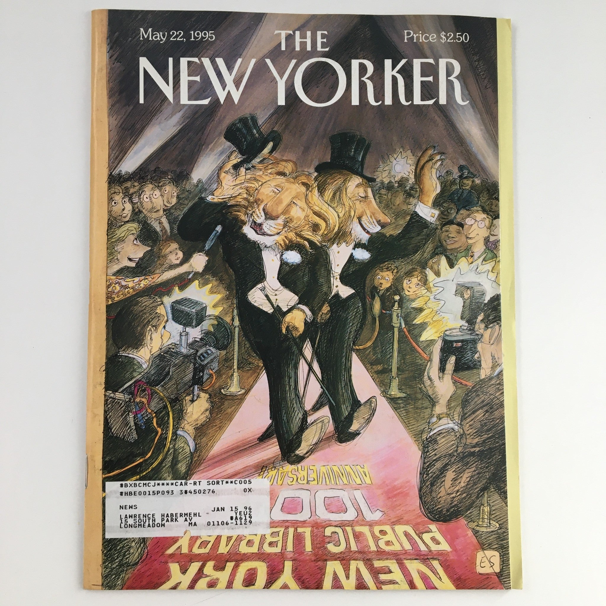 The New Yorker May 22 1995 Full Magazine Theme Cover by Edward Sorel