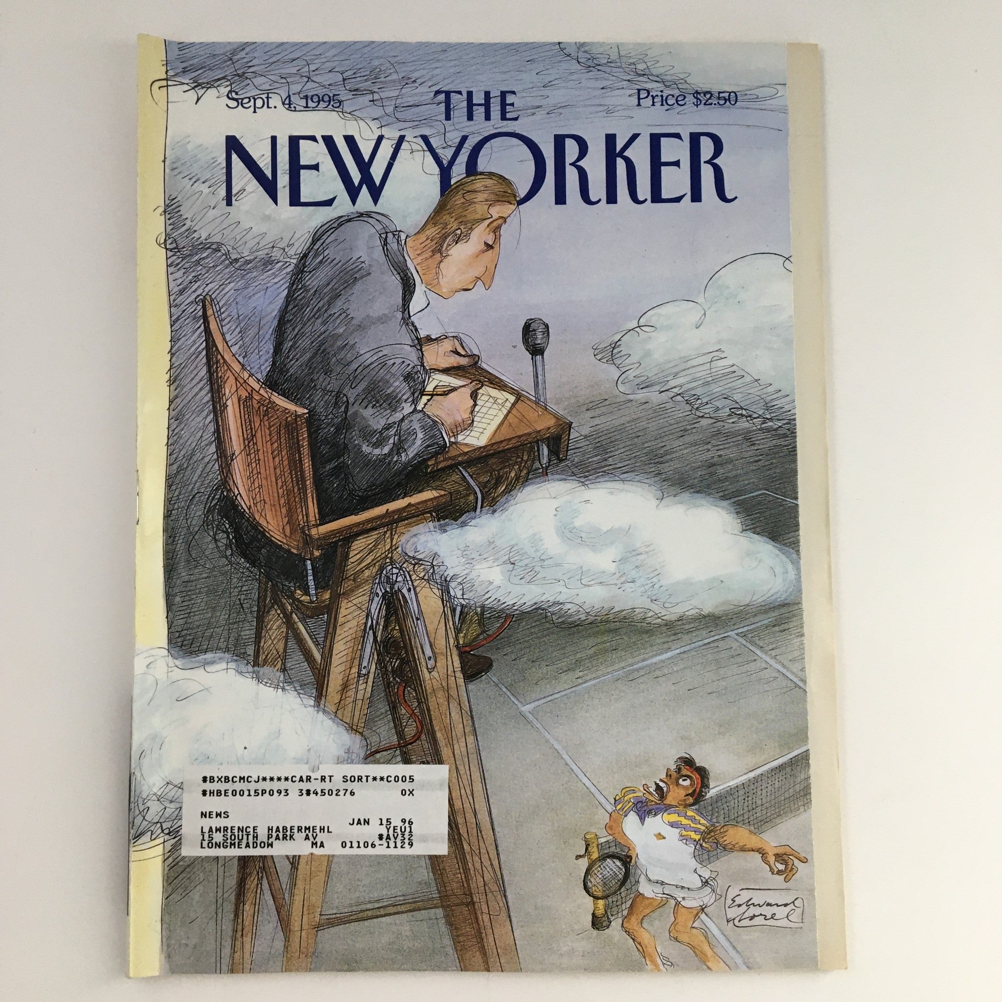 The New Yorker September 4 1995 Full Magazine Theme Cover by Edward Sorel