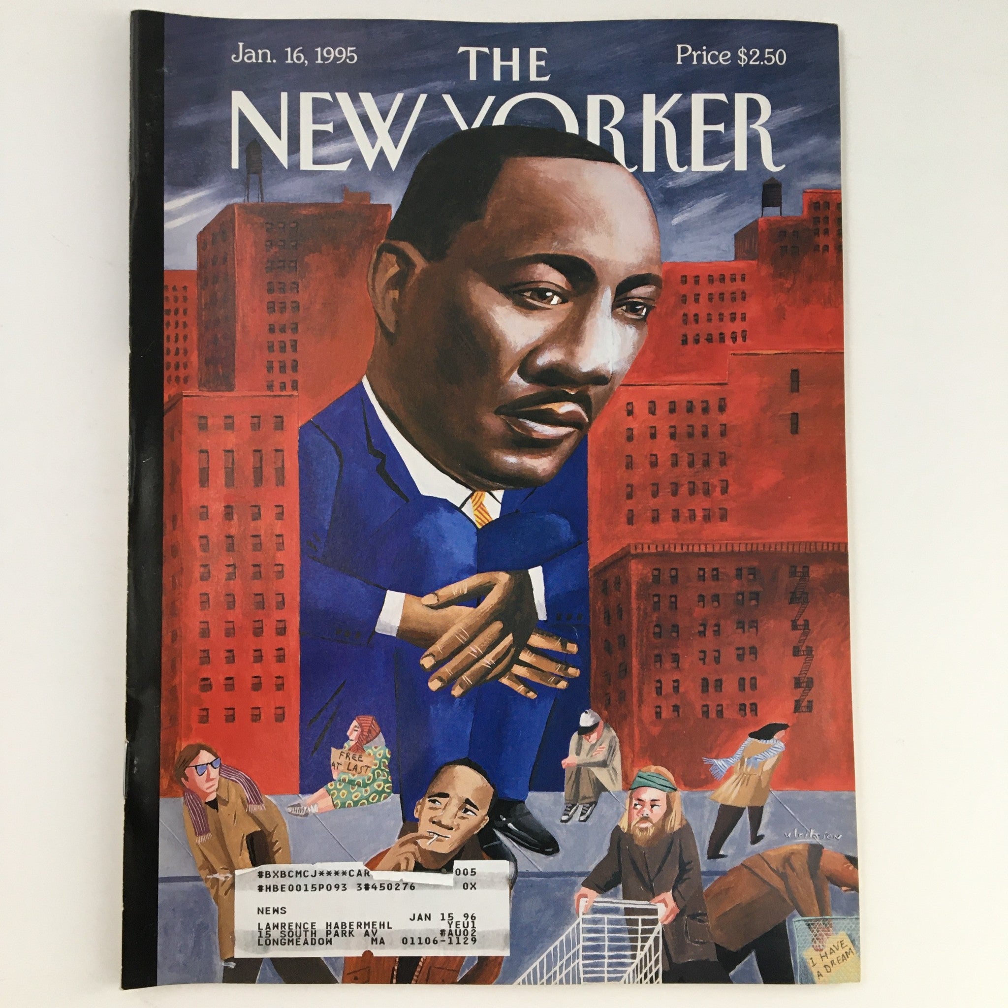 The New Yorker January 16 1995 Full Magazine Theme Cover by Mark Ulriksen VG