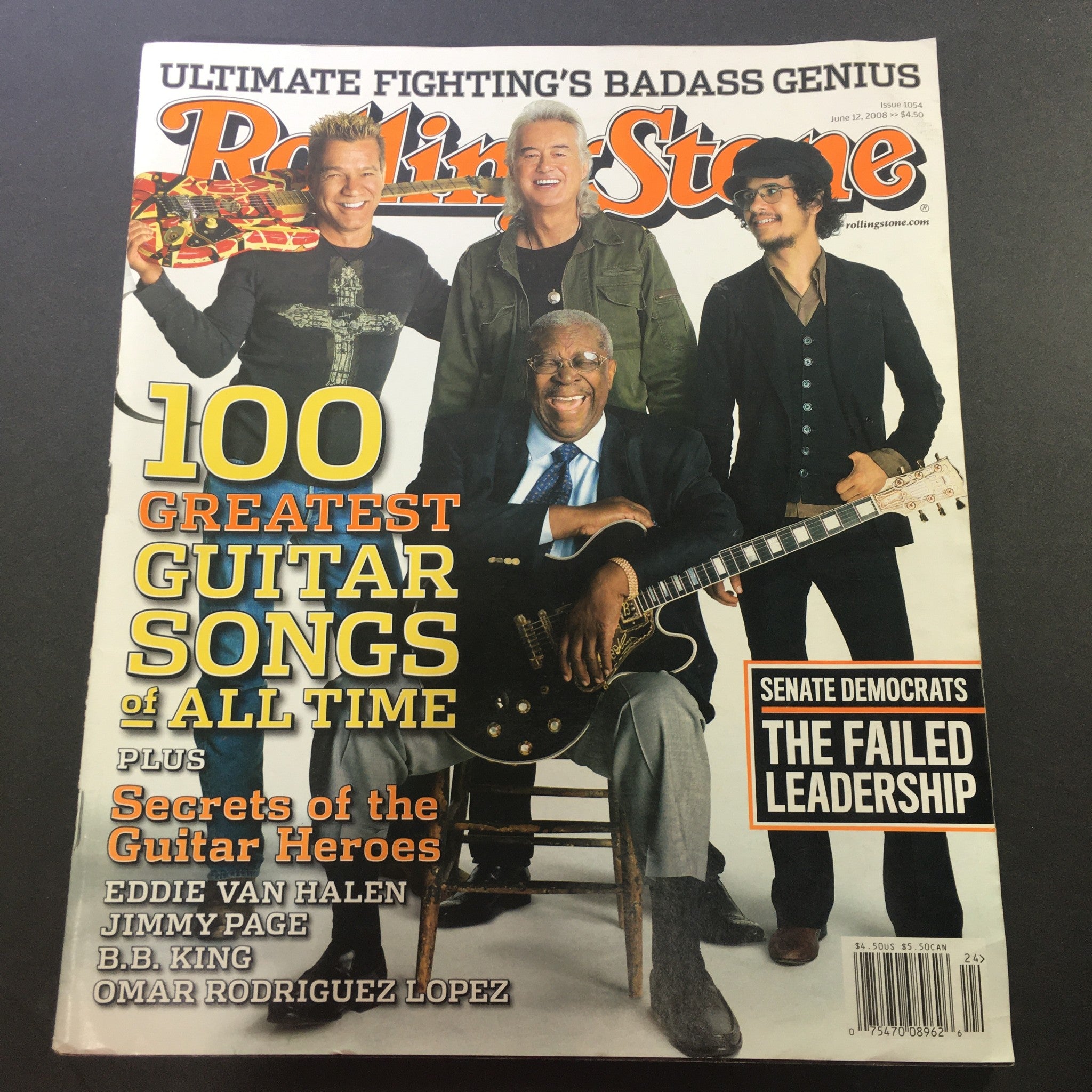 Rolling Stone Magazine Issue 1054 June 12 2008 - Eddie Van Halen / Jimmy Page