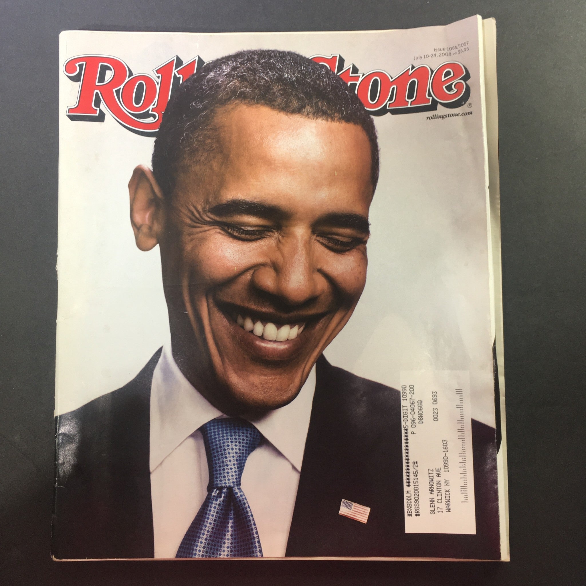 Rolling Stone Magazine Issue 1056/1057 July 10-24 2008 - Pres. Barrack Obama