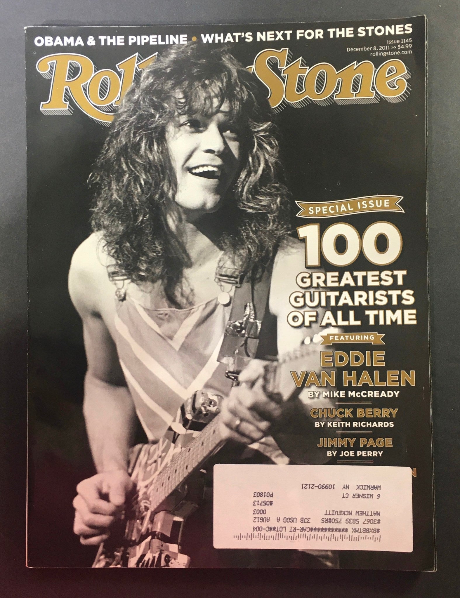 Rolling Stone Magazine Issue 1145 December 8 2011 - Eddie Van Halen, Chuck Berry