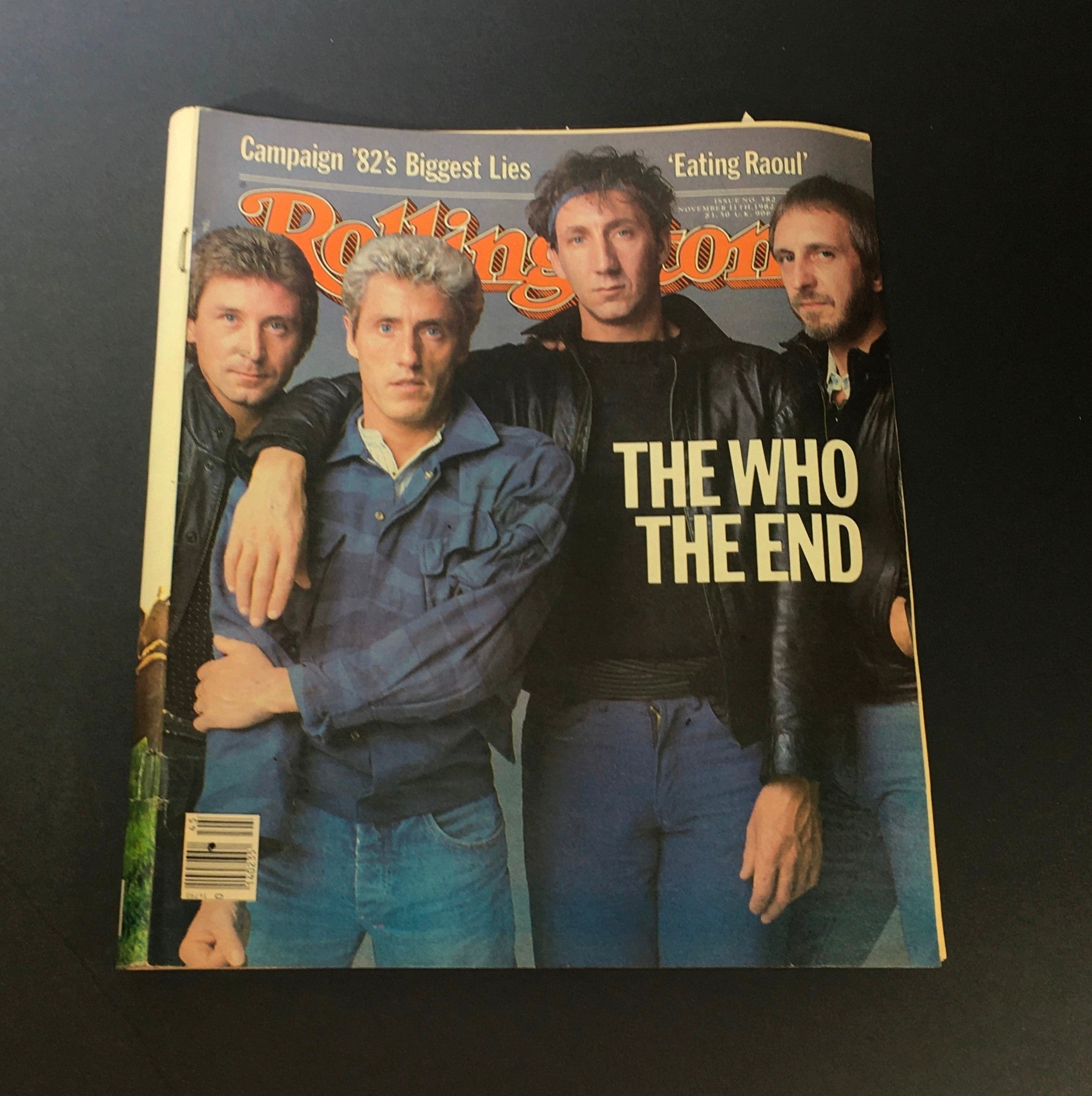 VTG Rolling Stone Magazine November 11 1982 - The Who / Newsstand