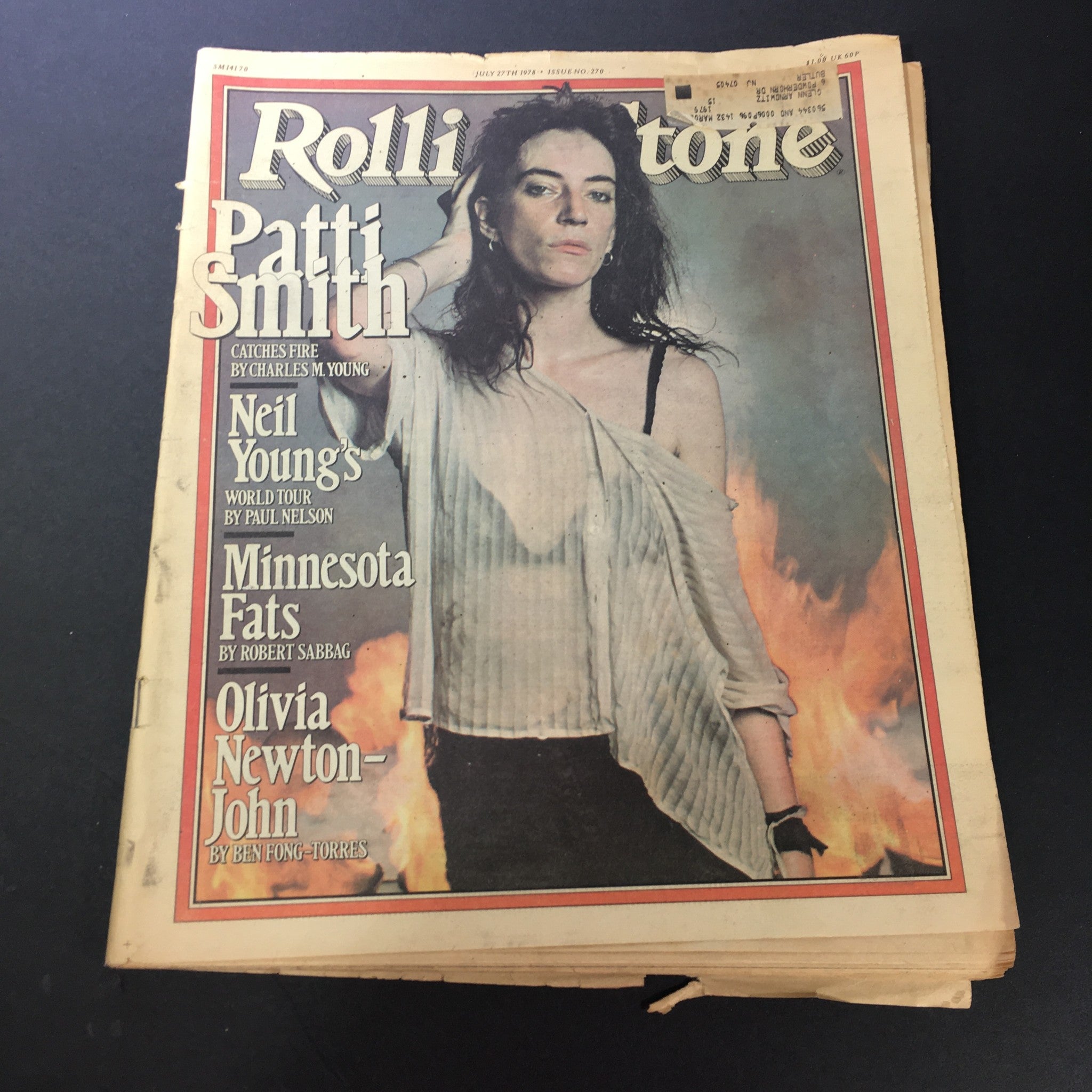 VTG Rolling Stone Magazine July 27 1978 - Patti Smith / Neil Young / Newsstand