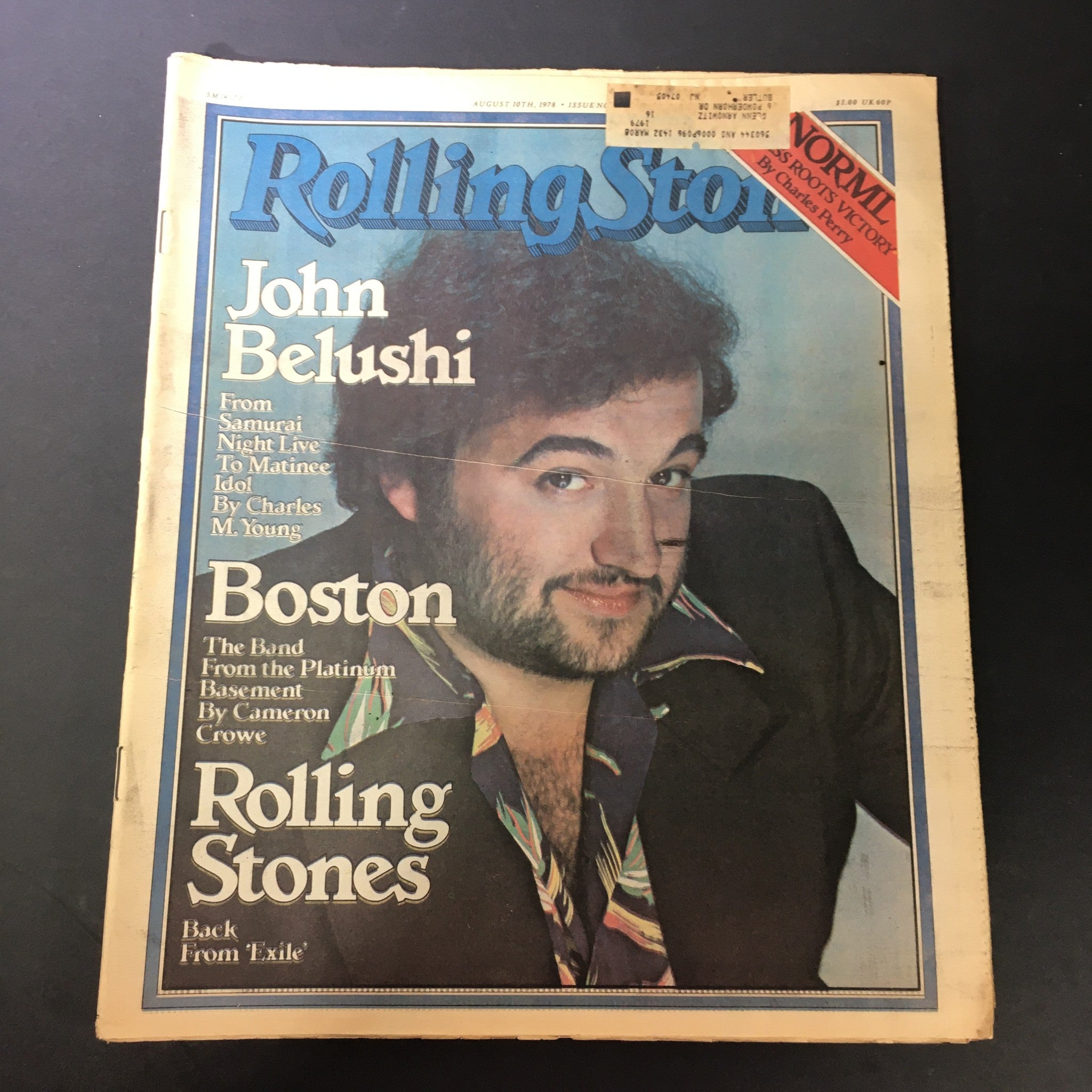 VTG Rolling Stone Magazine August 10 1978 - John Belushi by Charles M. Young