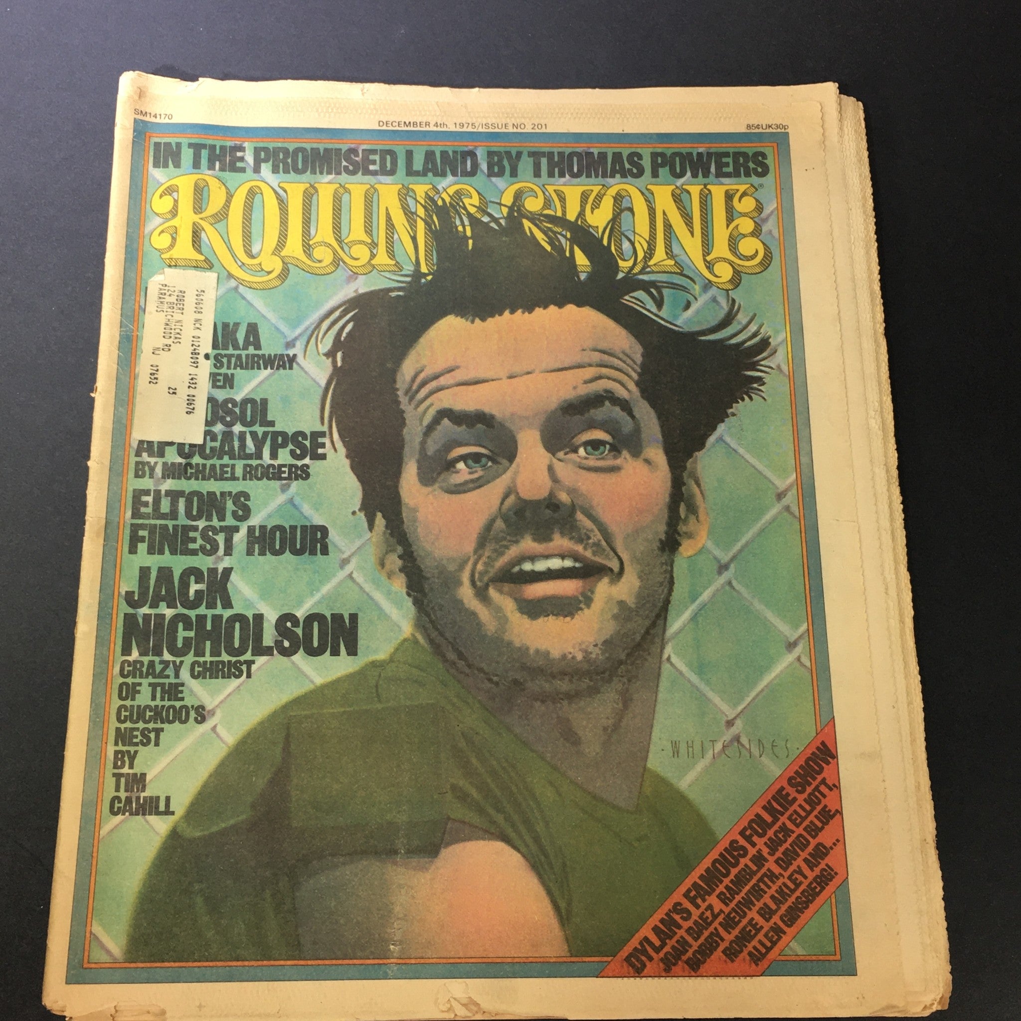 VTG Rolling Stone Magazine December 4 1975 - Jack Nicholson by Tim Cahill