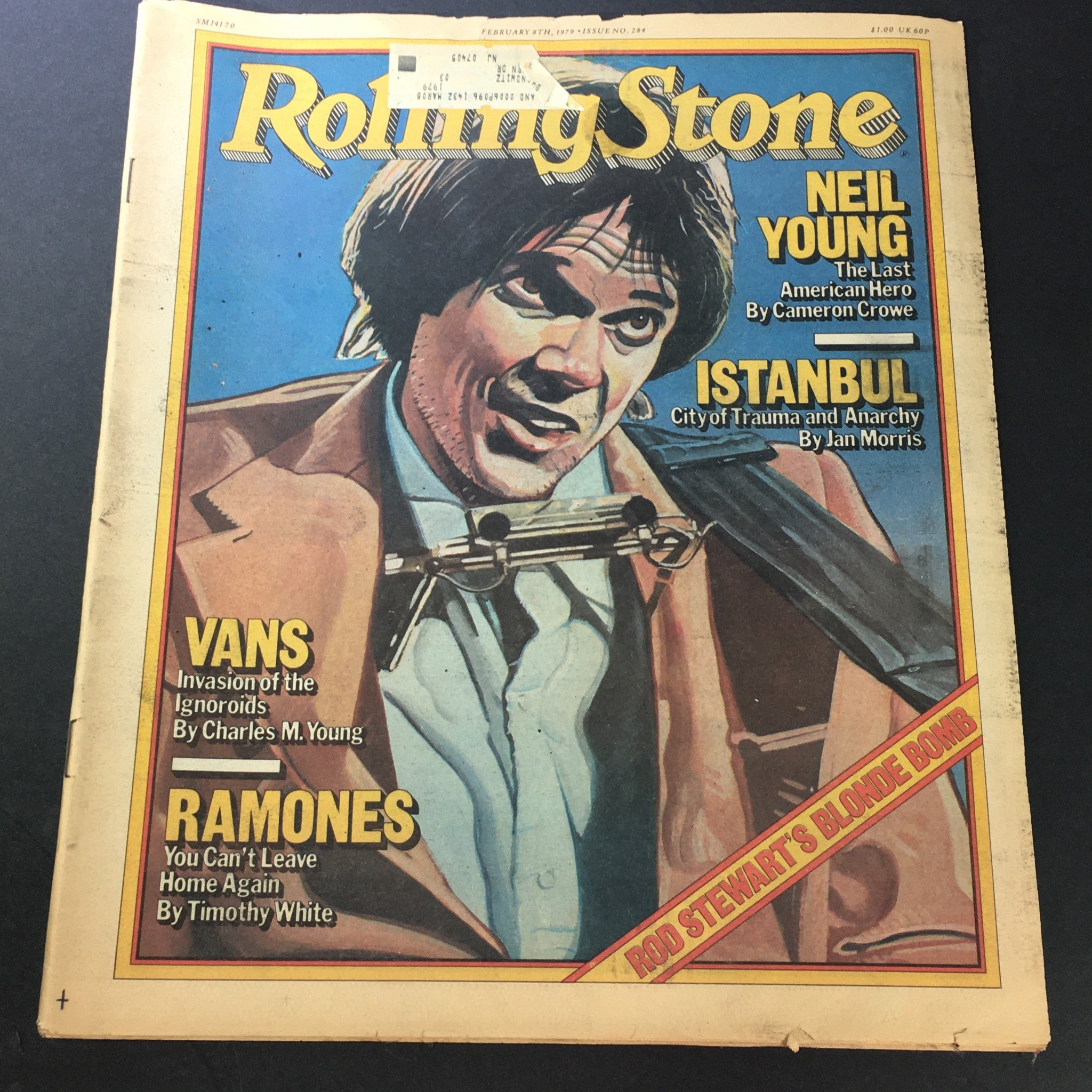 VTG Rolling Stone Magazine February 8 1979 - Neil Young / Rod Stewart