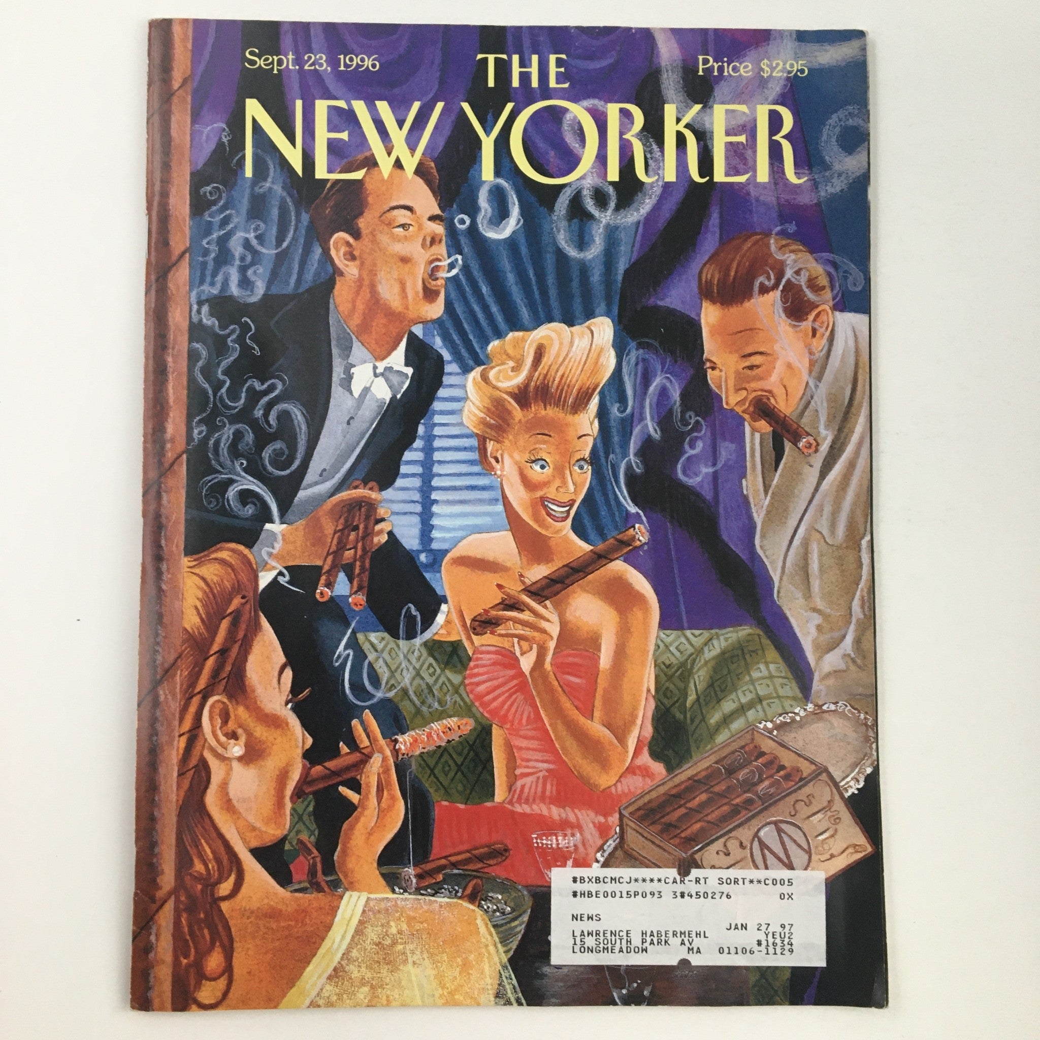 The New Yorker September 23 1996 Full Magazine Theme Cover by M. Scott Miller