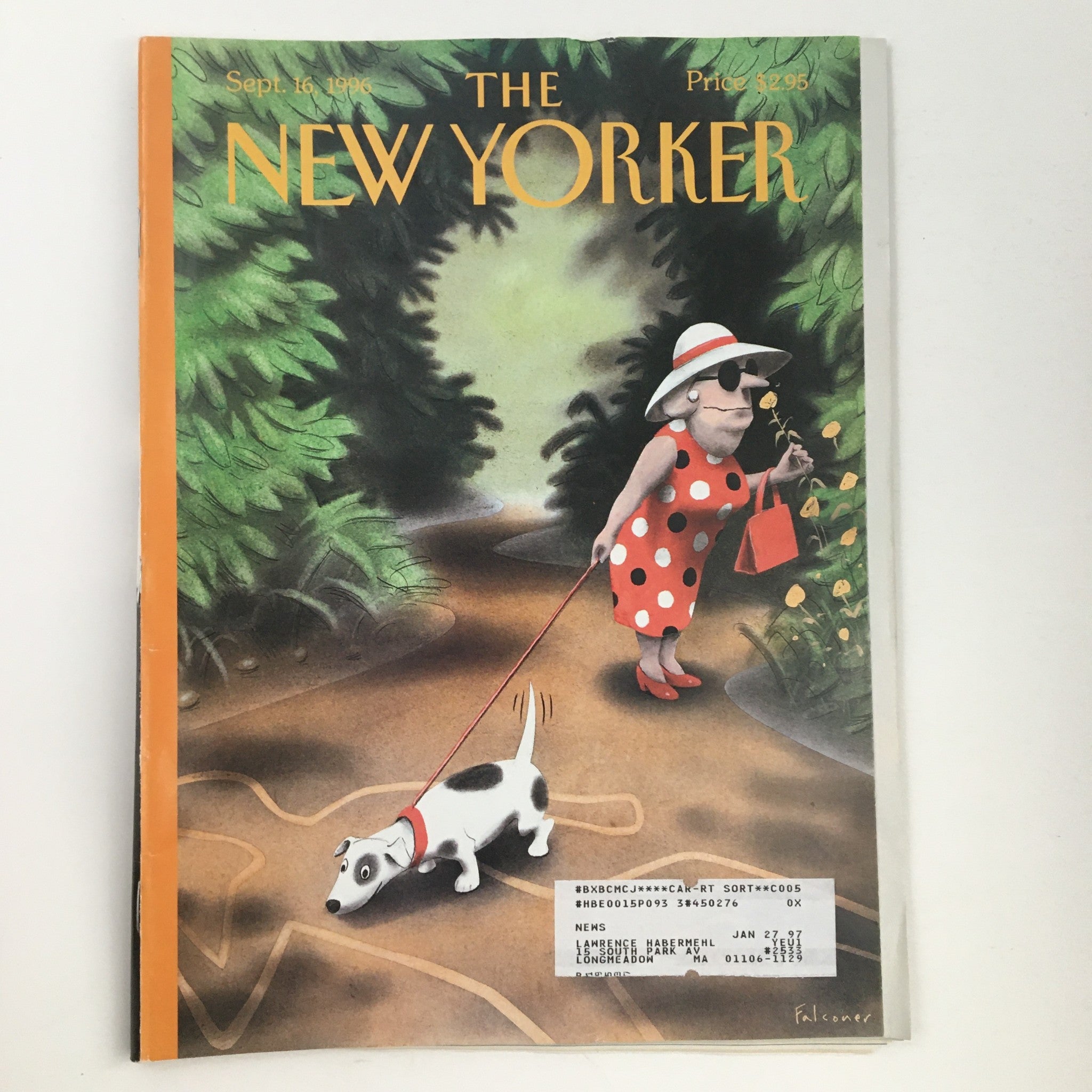 The New Yorker September 16 1996 Full Magazine Theme Cover by Ian Falconer