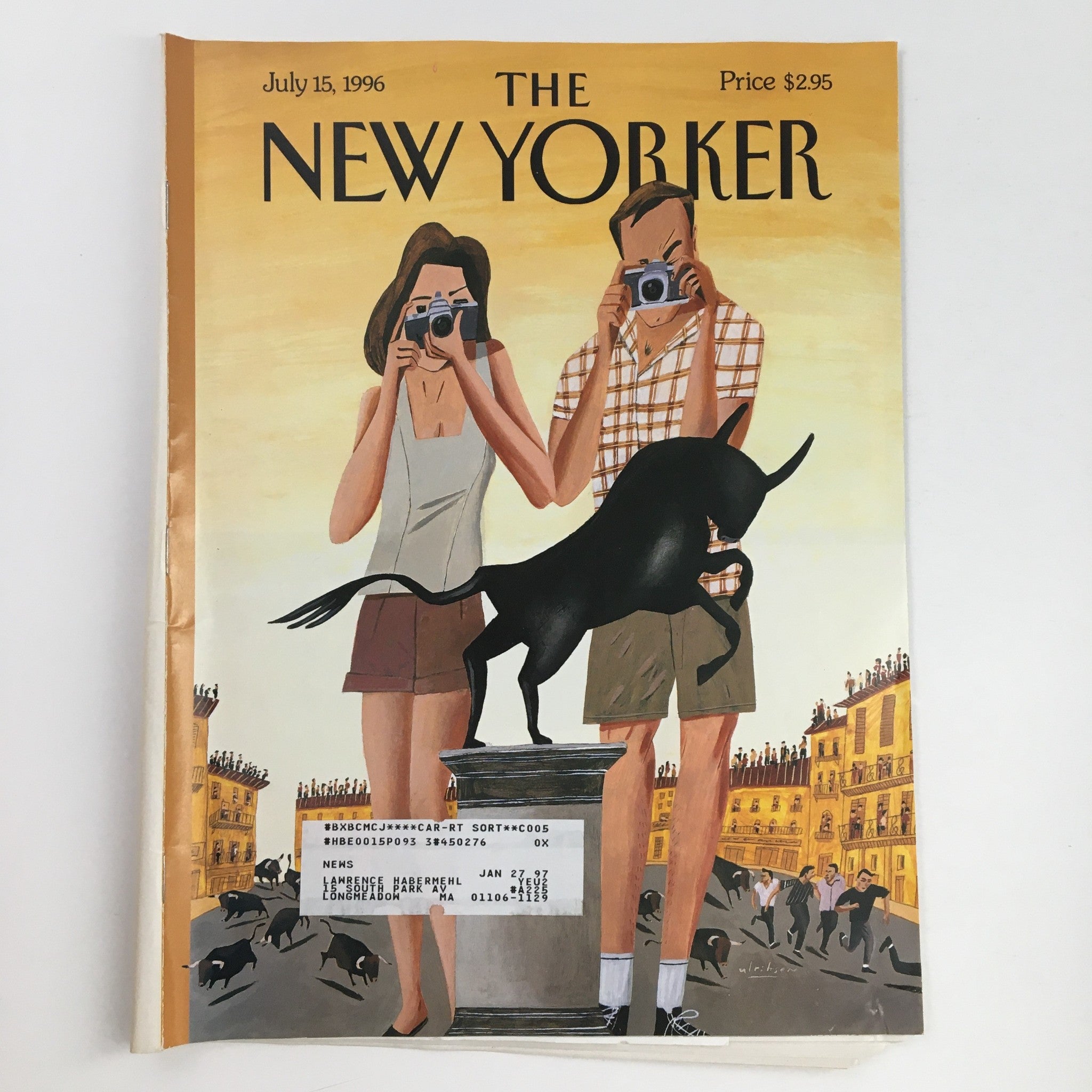 The New Yorker July 15 1996 Full Magazine Theme Cover by Mark Ulriksen