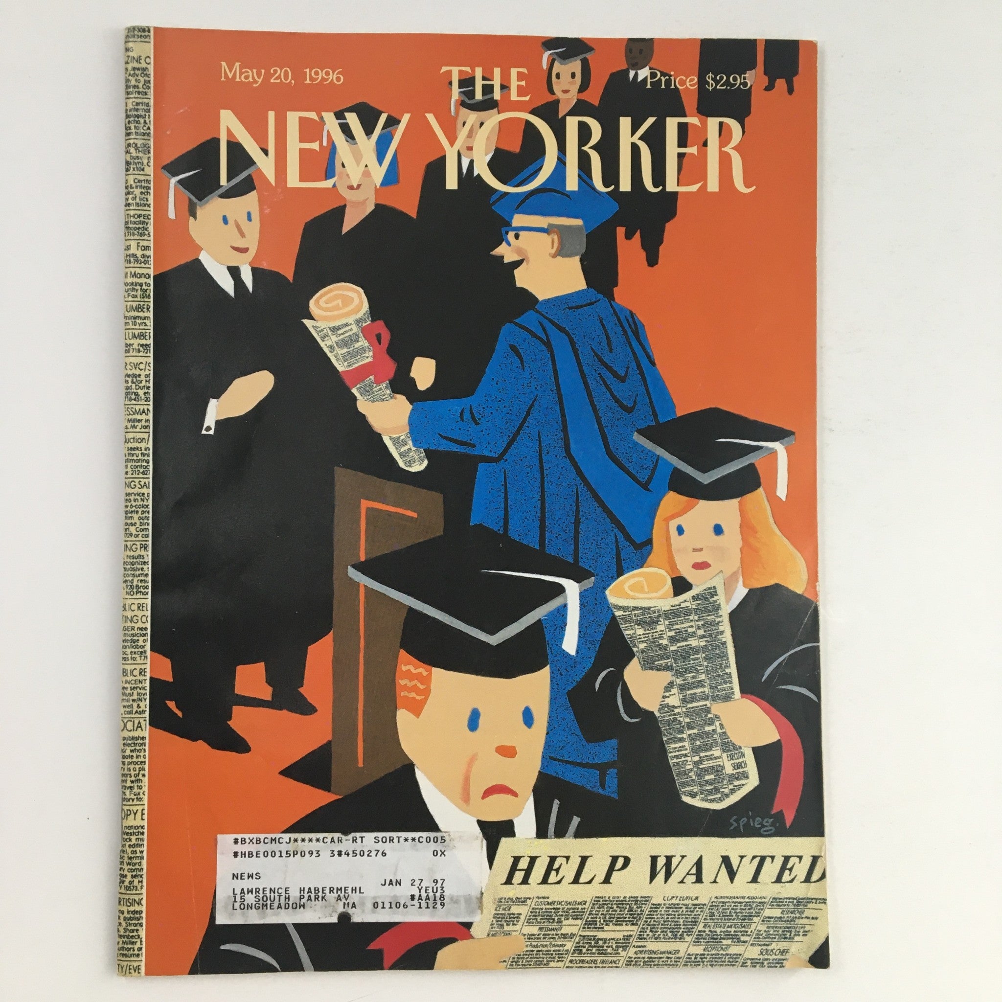 The New Yorker May 20 1996 Full Magazine Theme Cover by Art Spiegelman