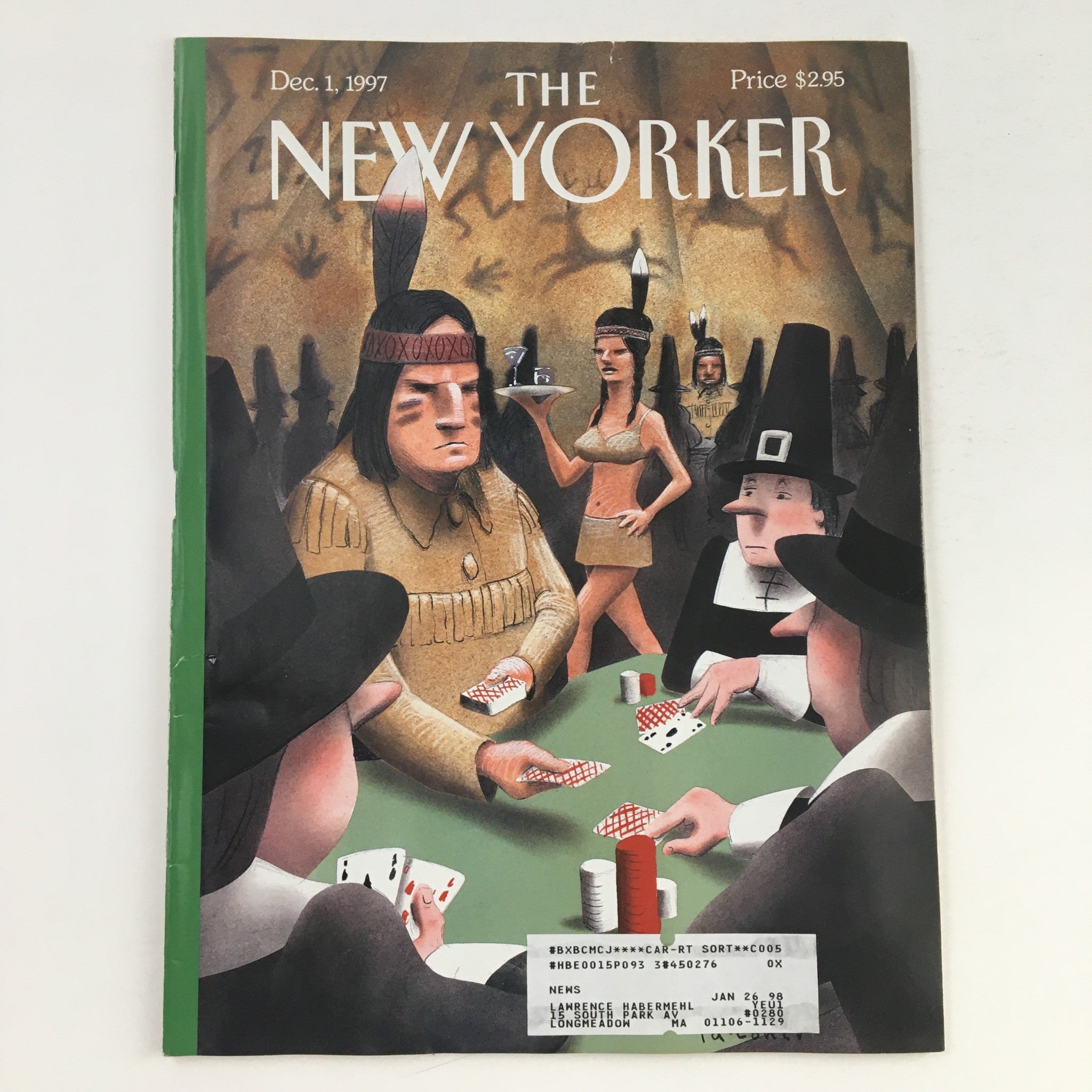 The New Yorker December 1 1997 Full Magazine Theme Cover Art by Ian Falconer