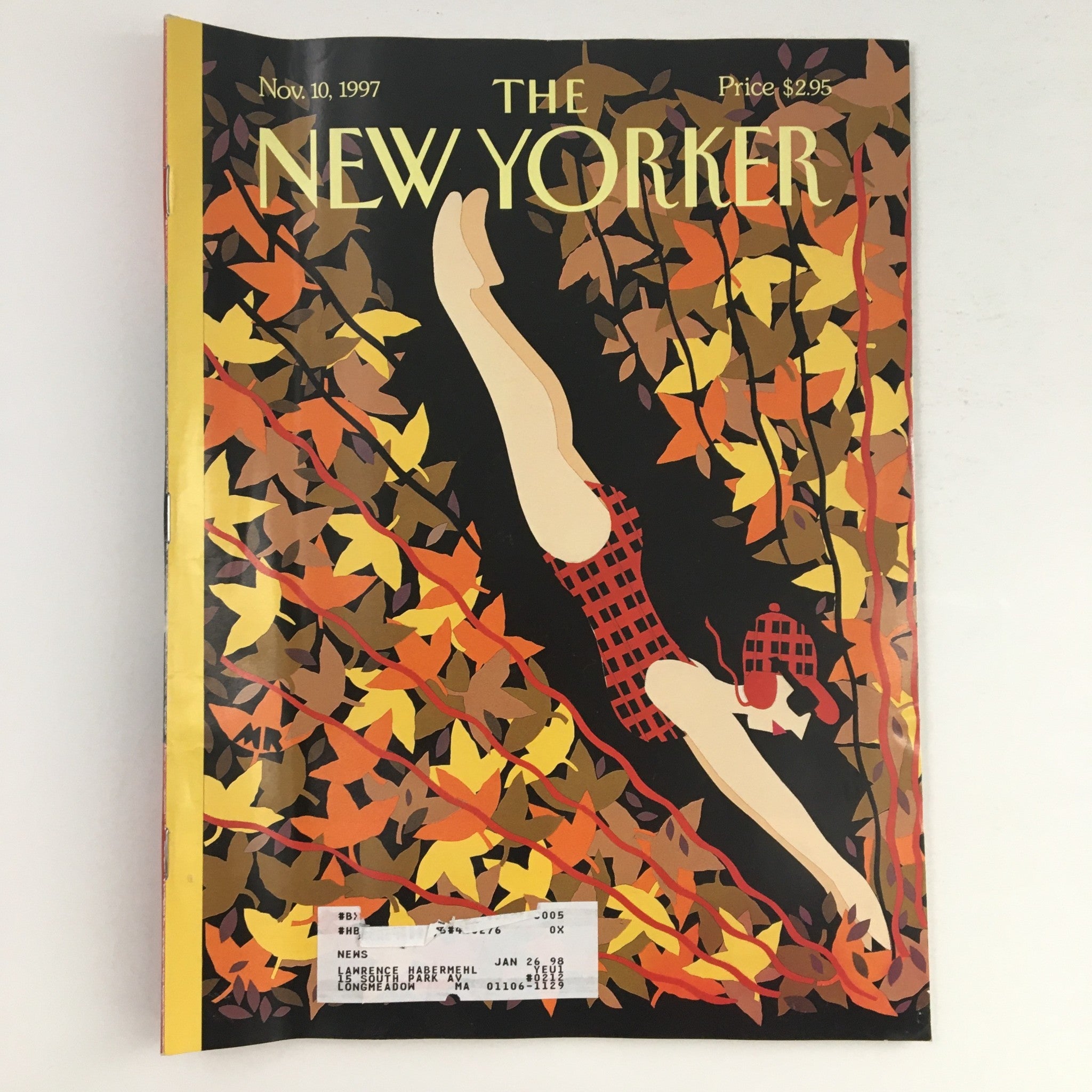 The New Yorker November 10 1997 Full Magazine Theme Cover Art by Michael Roberts