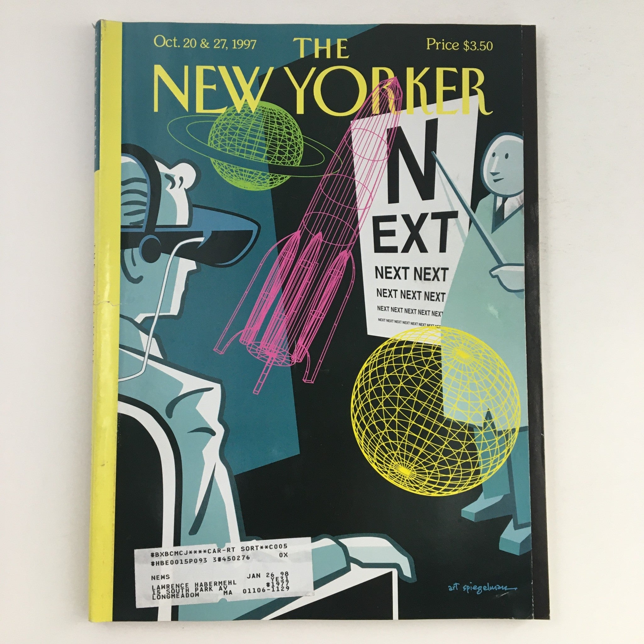 The New Yorker October 20 1997 Full Magazine Theme Cover Art by Art Spiegelman