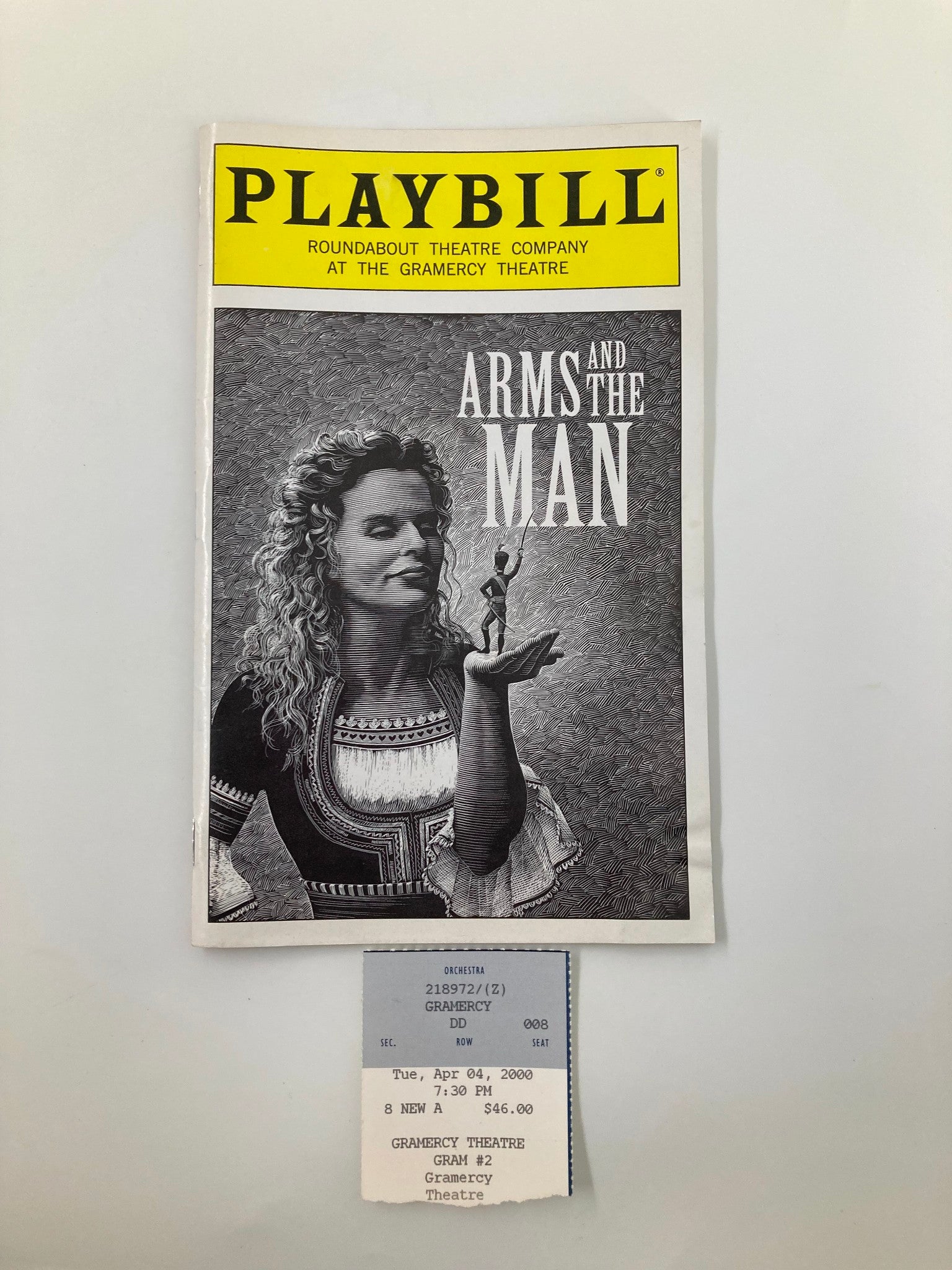 2000 Playbill Gramercy Theatre Arms and the Man Henry Czerny, Katie Finneran